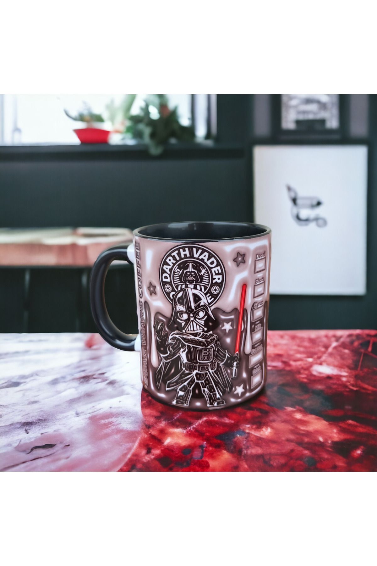 mugshop Darth Vader Kaliteli Porselen Star Wars Tasarım Kupa Bardakk