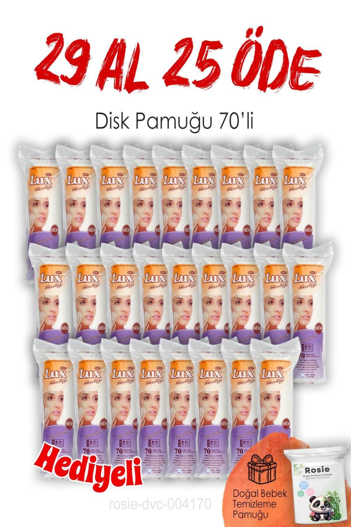 LUX 29 AL 25 ÖDE 70'li Lux Disk Makyaj Pamuğu ve ROSIE