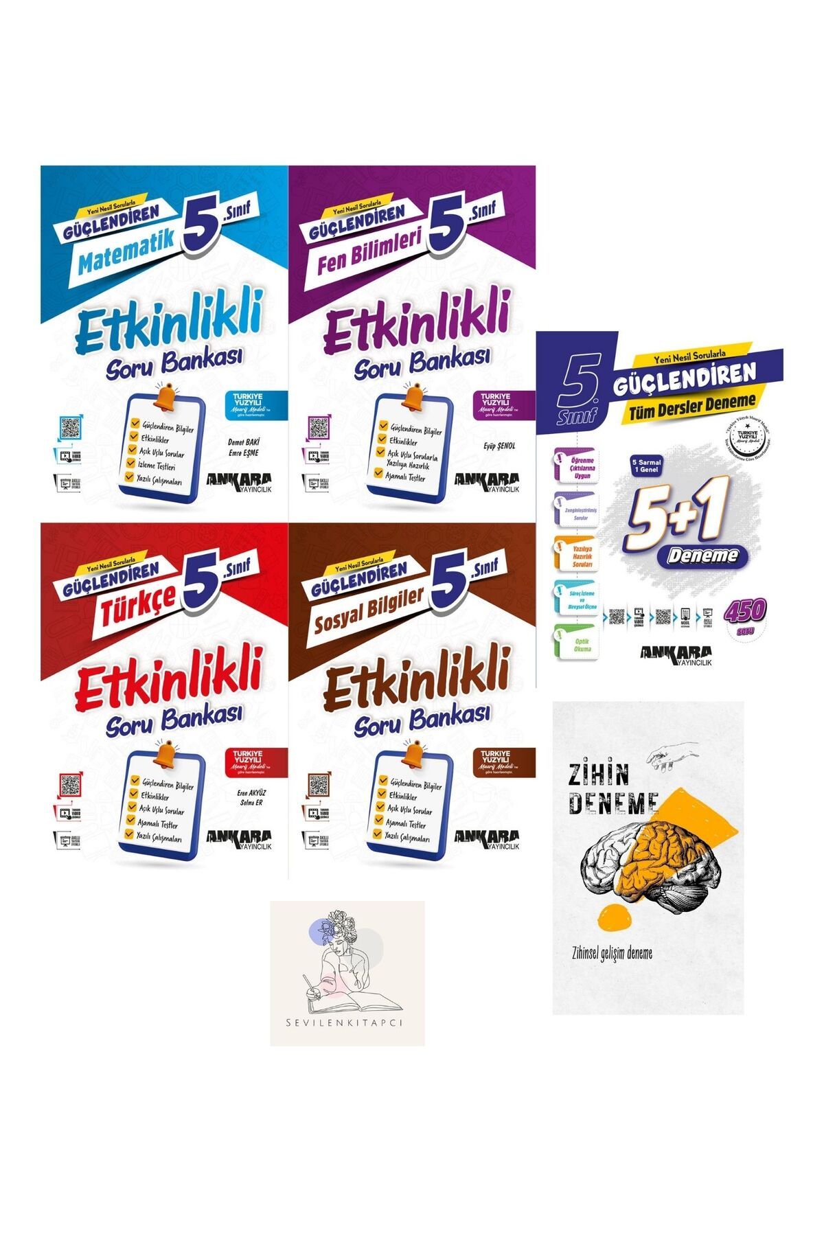 Ankara Yayıncılık ANKARA 5.SINIF GÜÇLENDİREN M-F-T-S ETKİNLİKLİ SB VE 5+1 DENEME-ZİHİNDENEME-KAR1104