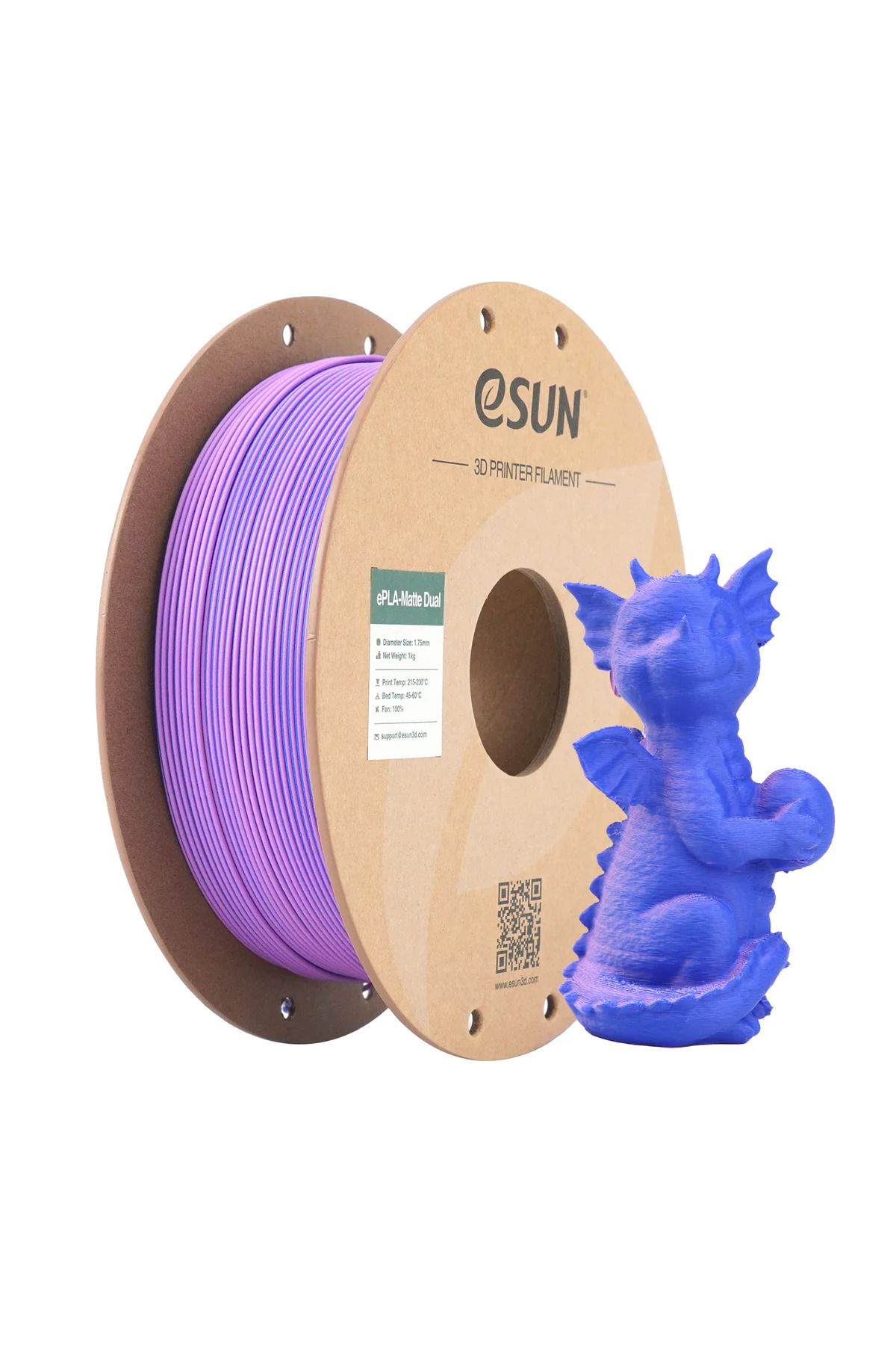 eSun ePLA-Matte Dual Mor Mavi Filament 1.75 mm 1 Kg