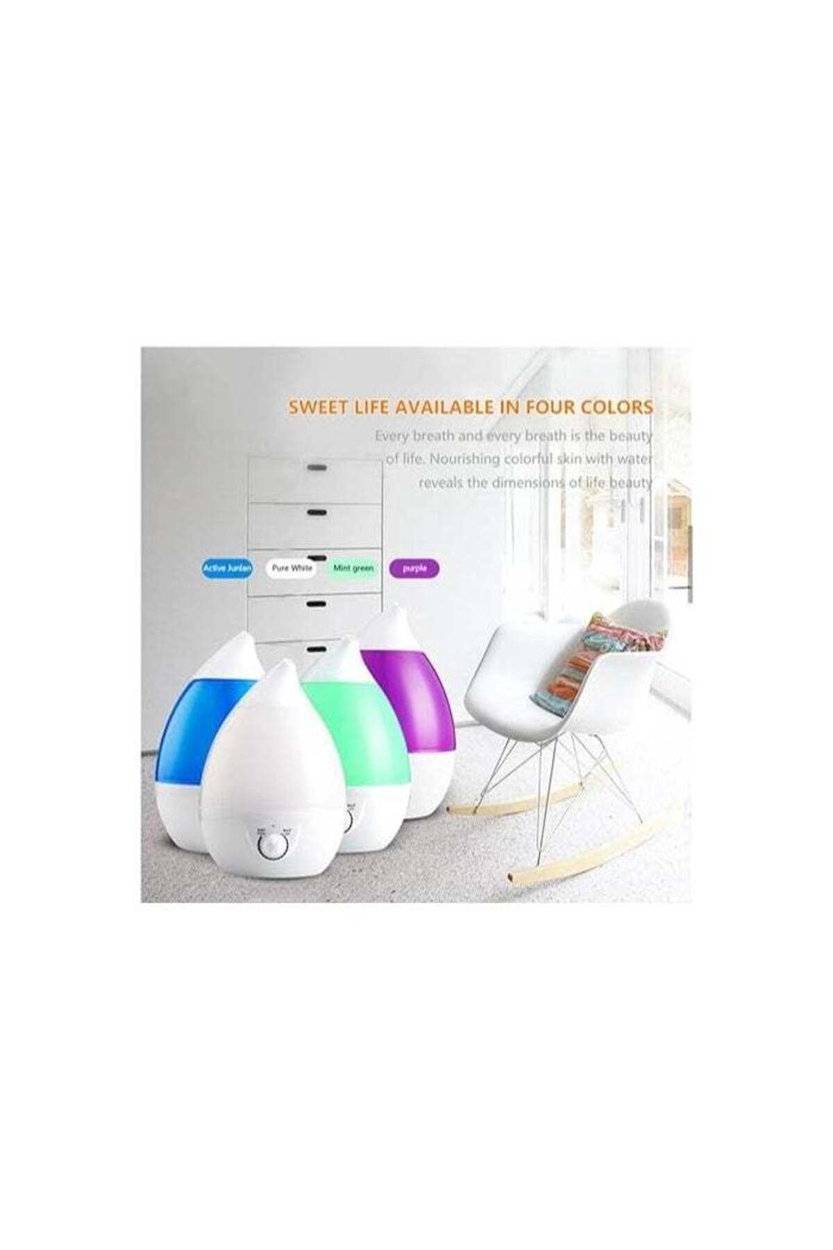 Denx-مرطب هواء بتصميم قطرات الماء بسعة 3 لترات مع دوران قابل للتعديل للتنقية 7