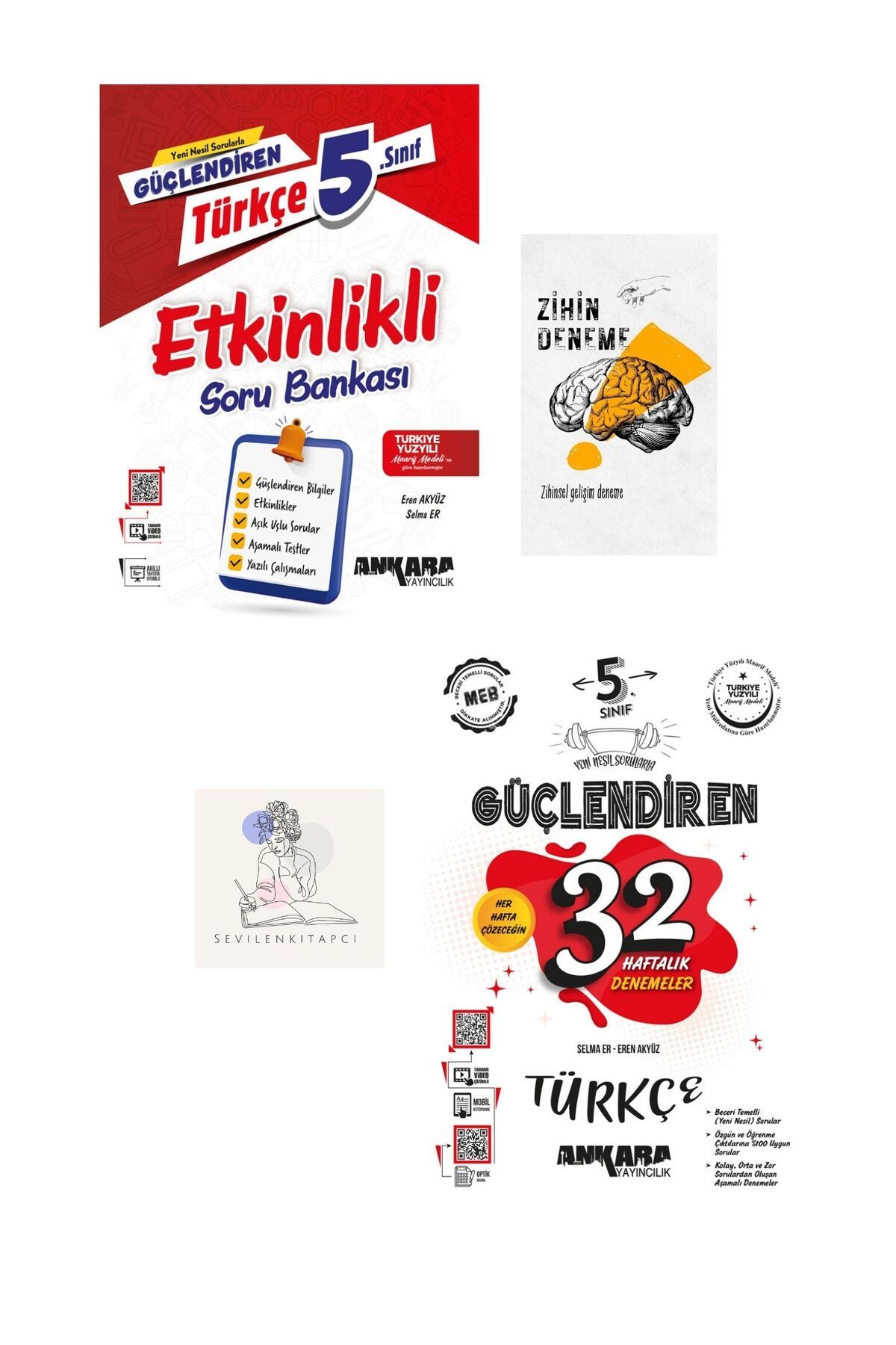 Ankara Yayıncılık ANKARA 5.SINIF GÜÇLENDİREN TÜRKÇE ETKİNLİKLİ SB VE 32 HAFTA DENEME-ZİHİNDENEME-KAR723