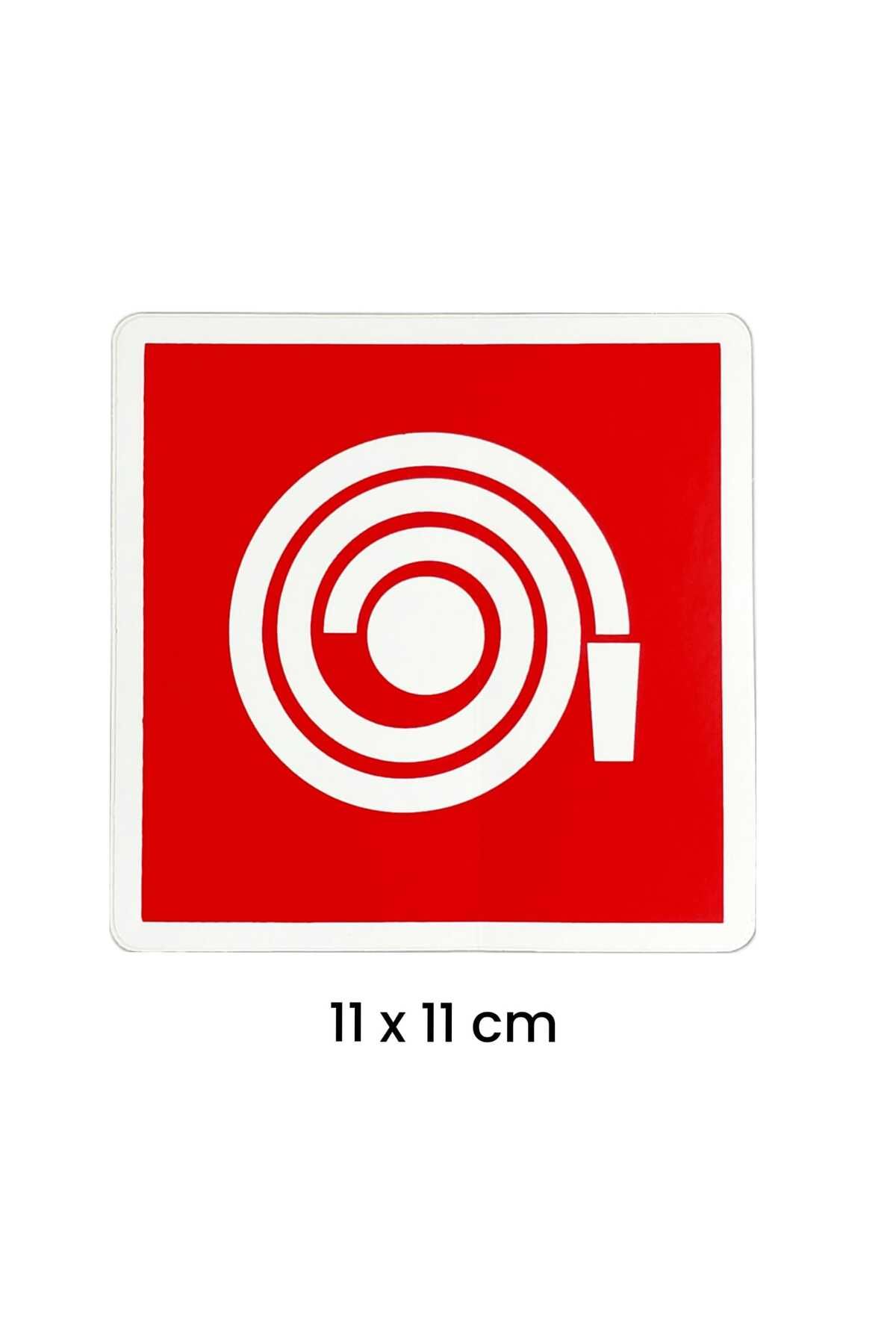 Aplı YANGIN HORTUM STİCKER 11 x 11 cm (kağıt baskı) 1 ADET