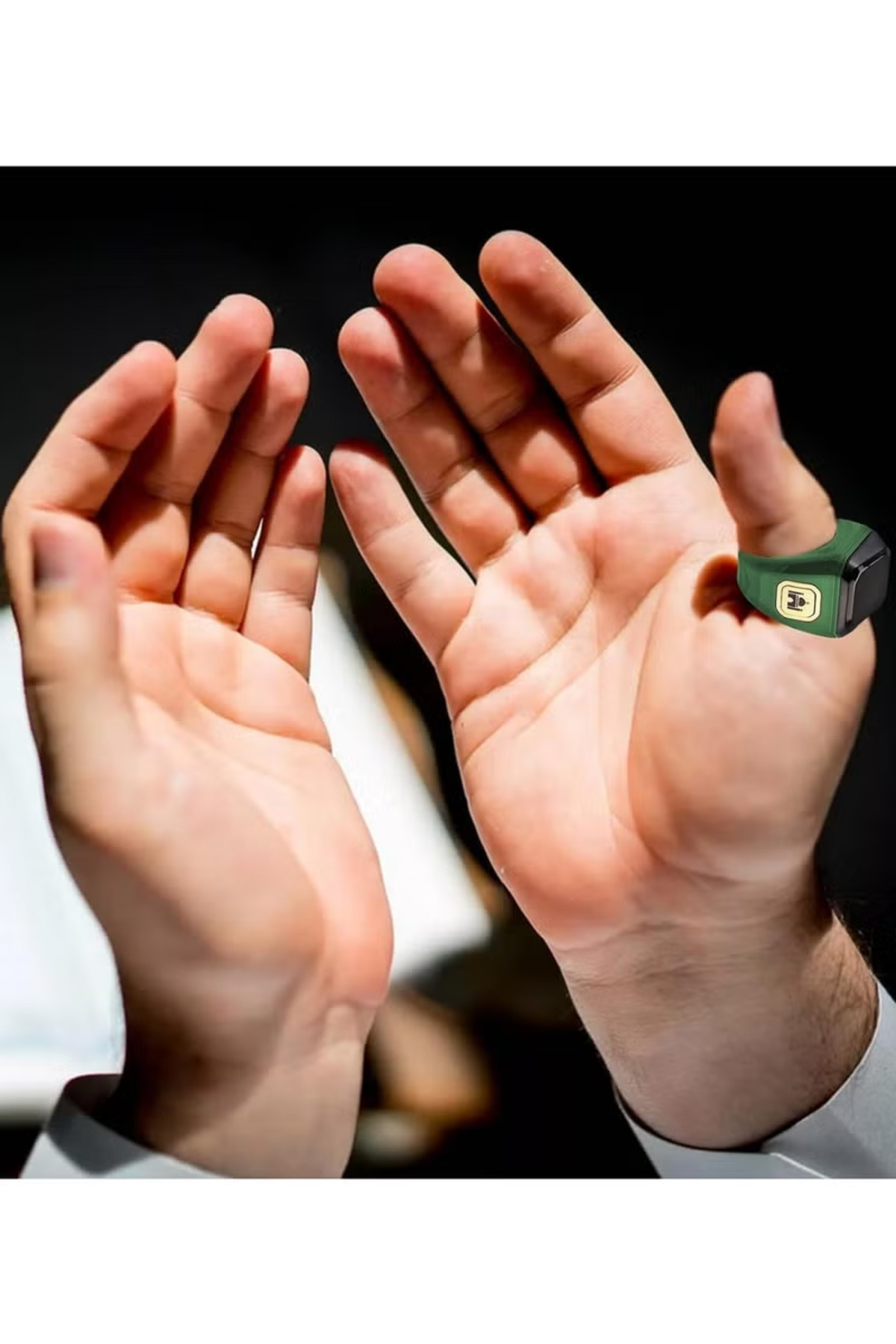 BSTWSH-22mm Zikr Ring Smart Ring with Vibration Reminder Tasbih Counter and Bluetooth Connection 3