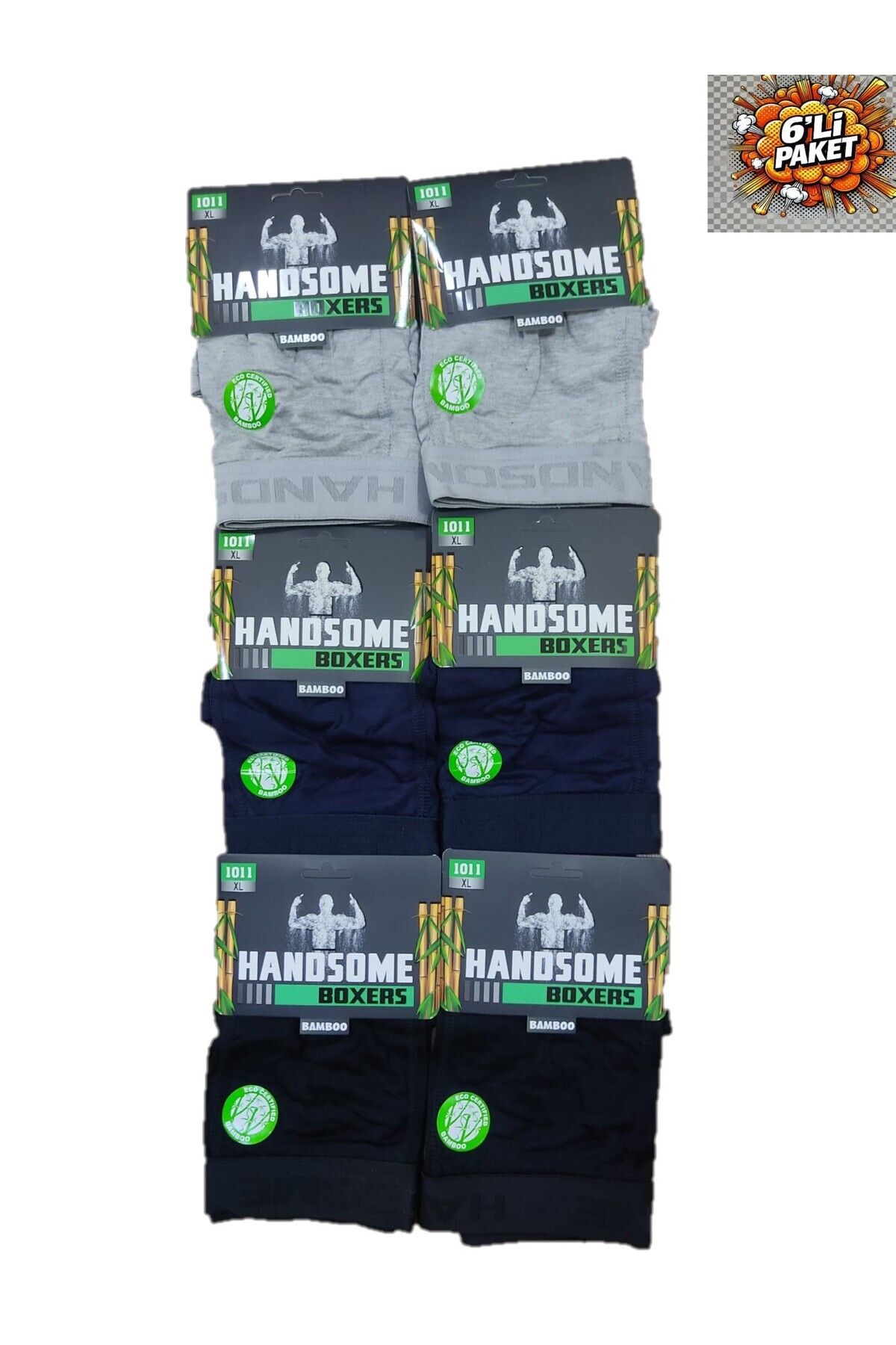 Pardon Erkek Bamboo Boxer 6 Adet
