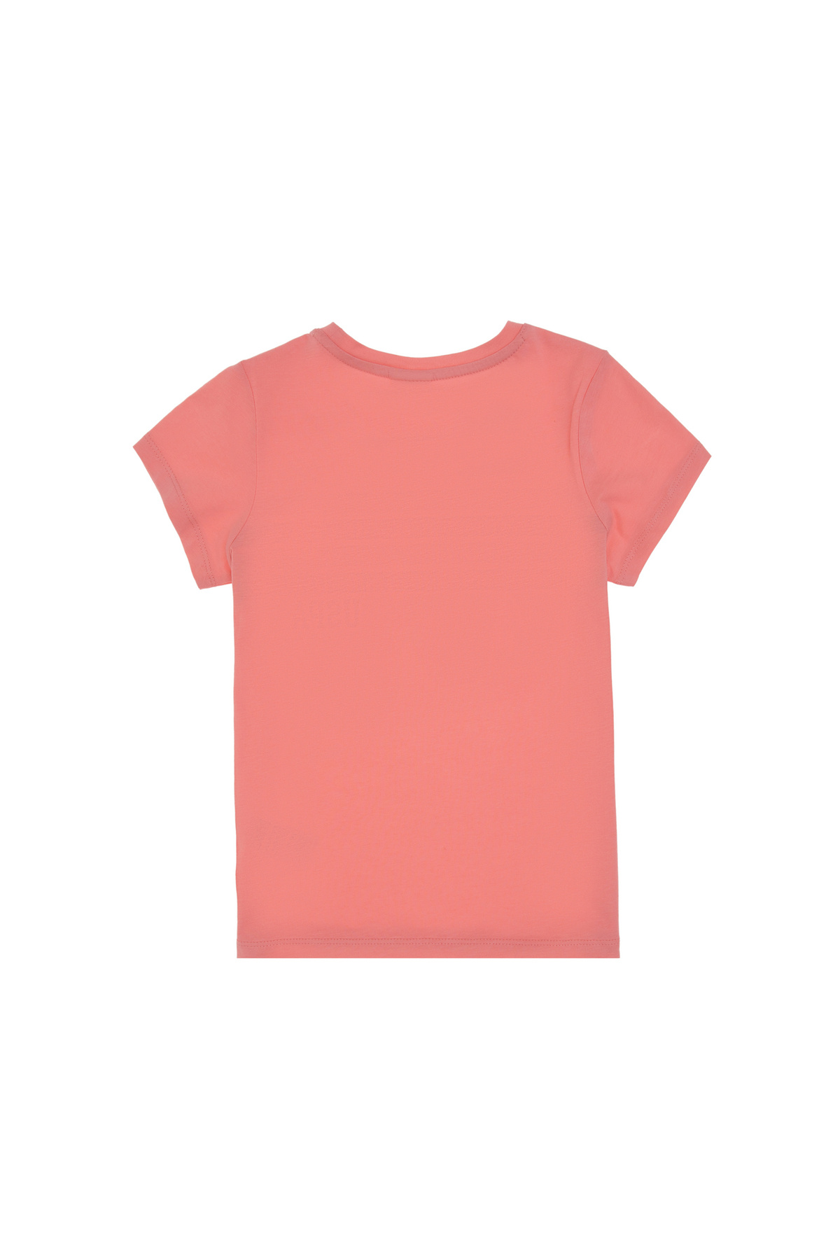 U.S. Polo Assn.-Girl's Pink Crew Neck Colorful Line Printed Cotton T-Shirt 50306253-Vr041 4