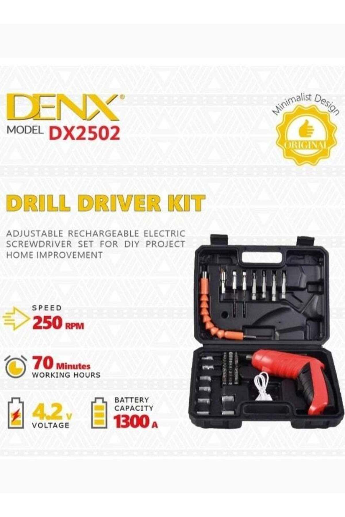 Denx-مثقاب داينكس سمارت الإلكتروني اللاسلكي للفك والتركيب، مزود بجميع المقاسات 3