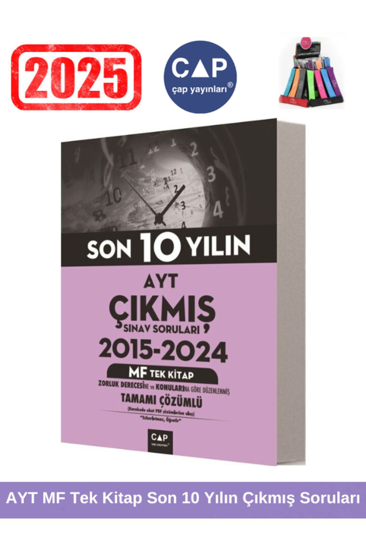 Ens Yayıncılık Çap Ayt Mf Tek Kitap Son 10 Yıl Konu Konu Çıkmış Tamamı Çözümlü Sorular +Kalemlik