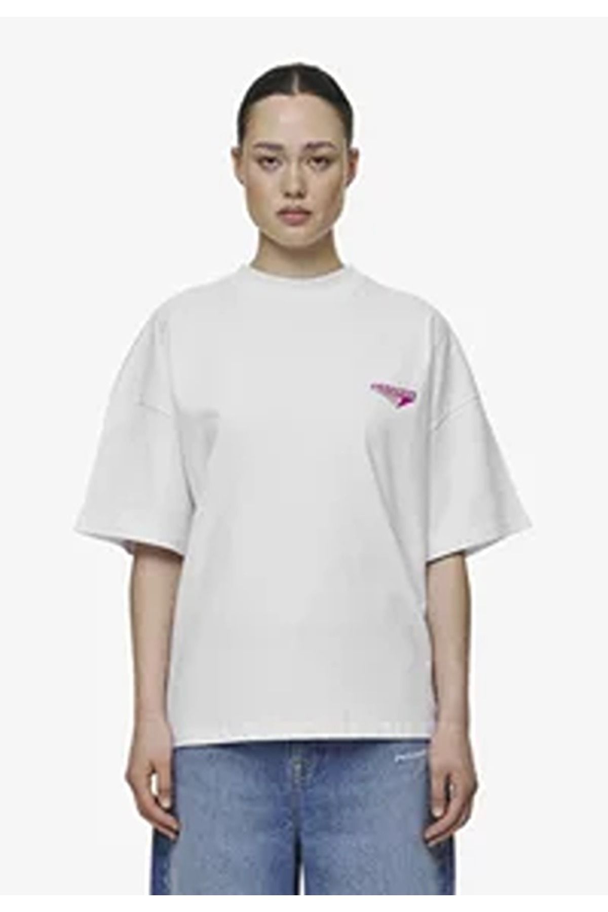 JANSO GROUP KADIN PAMUKLU BASKILI KISA KOLLU TSHIRT