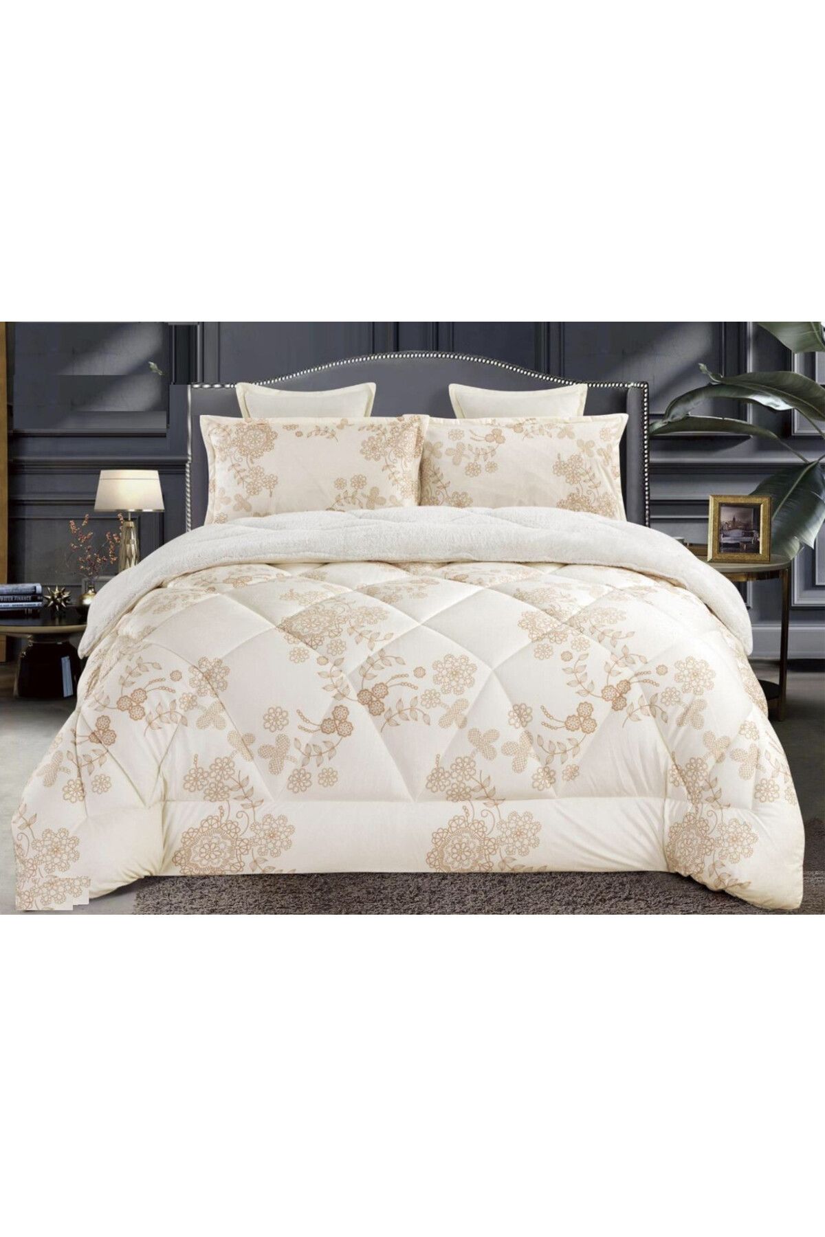 HOURS-Horse Comforter Set, Durable, Soft, and Distinctive Fabric, 8 Pieces, Embossed Fur, Amira-03 1