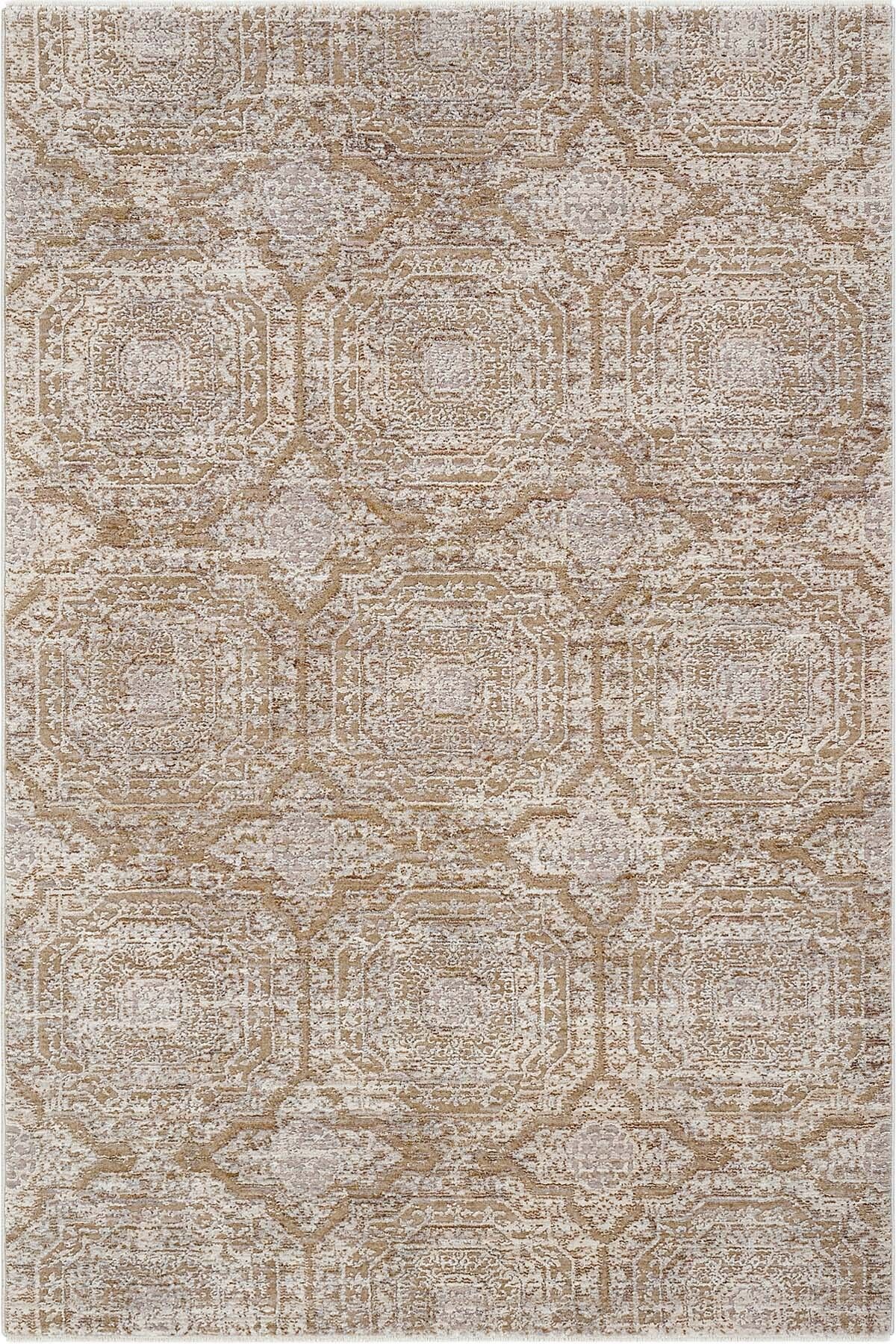 Cool Halı Hanedan Kahverengi Halı Klasik Desenli Eskitme Vintage Halı Makine Dokuma Oturma Odası Salon Halısı
