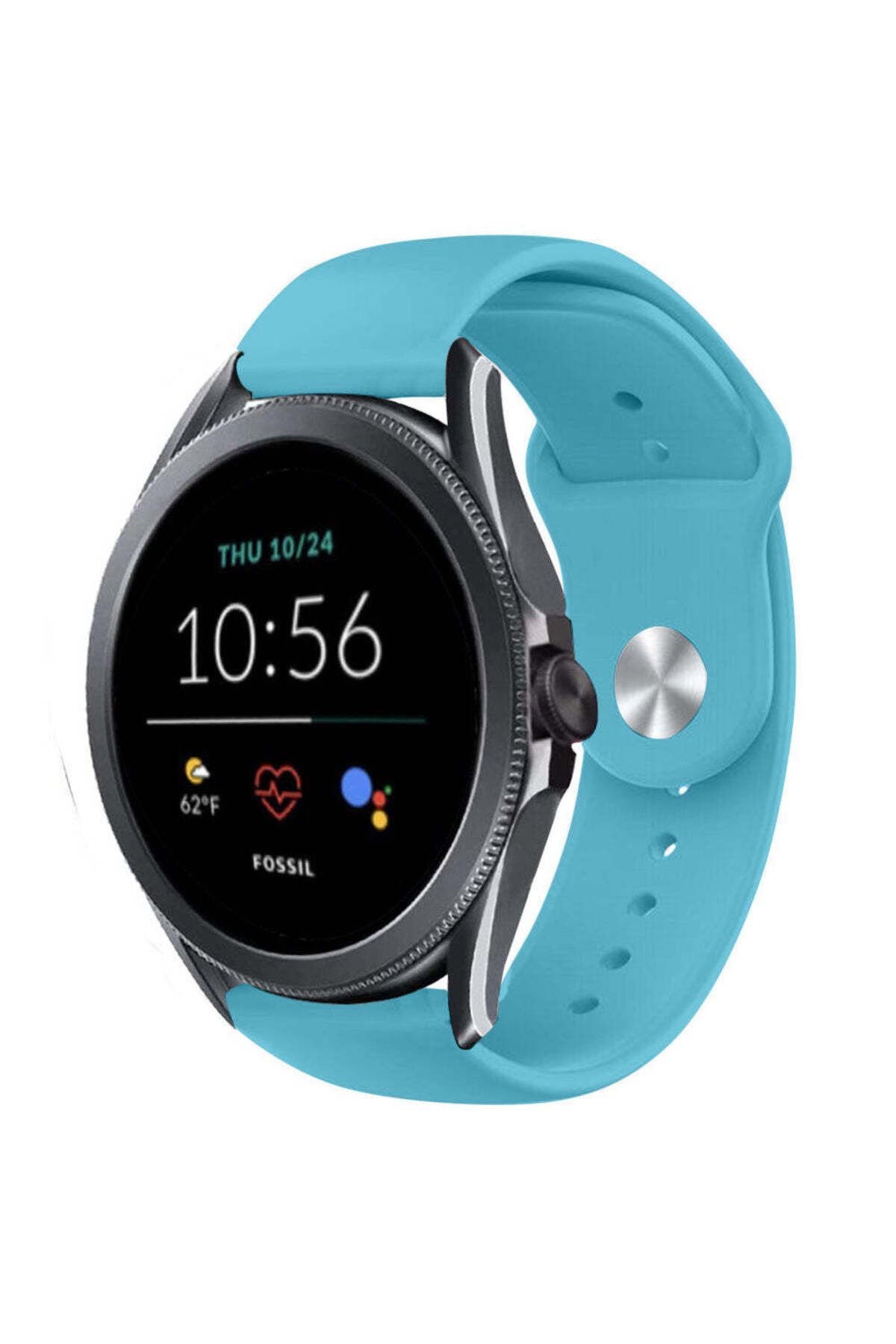 bbtech Fossil Women's Sport / Charter HR 18mm Standart Silikon Kordon Klasik Kayış Esnek 18 mm Band