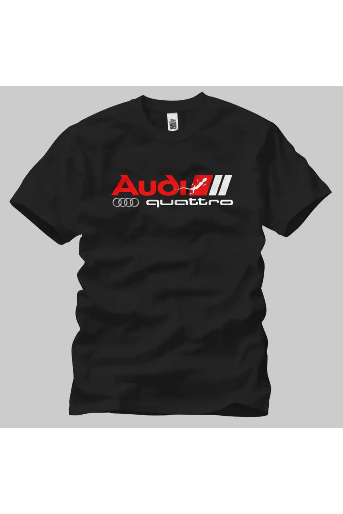 Built By Crazy Audi Quattro Sport Gekko Logo Unisex Tişört