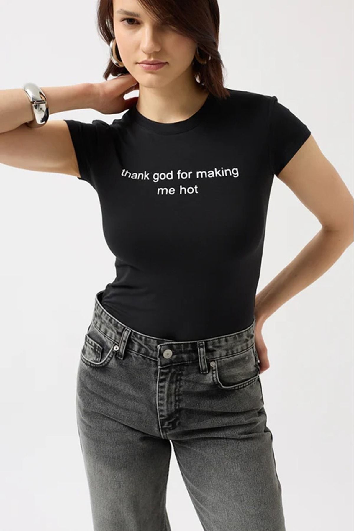 JANSO GROUP - KADIN PAMUKLU BASKILI KISA KOLLU CROP TSHIRT06