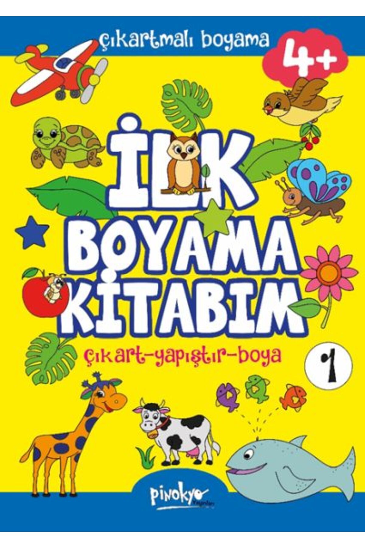 Destek Yayınları Çıkartmalı İlk Boyama Kitabım 4 Yaş1