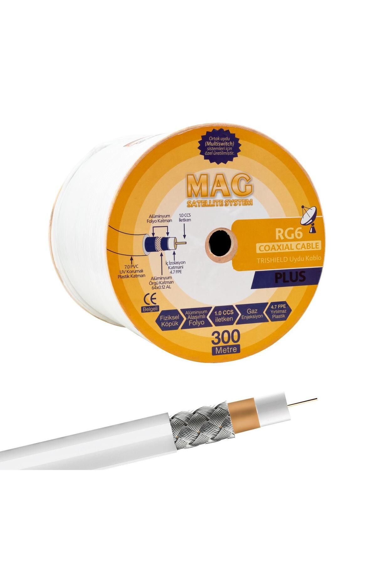 MAG RG6-U4 Trishield Anten Kablosu (300 Mt.)