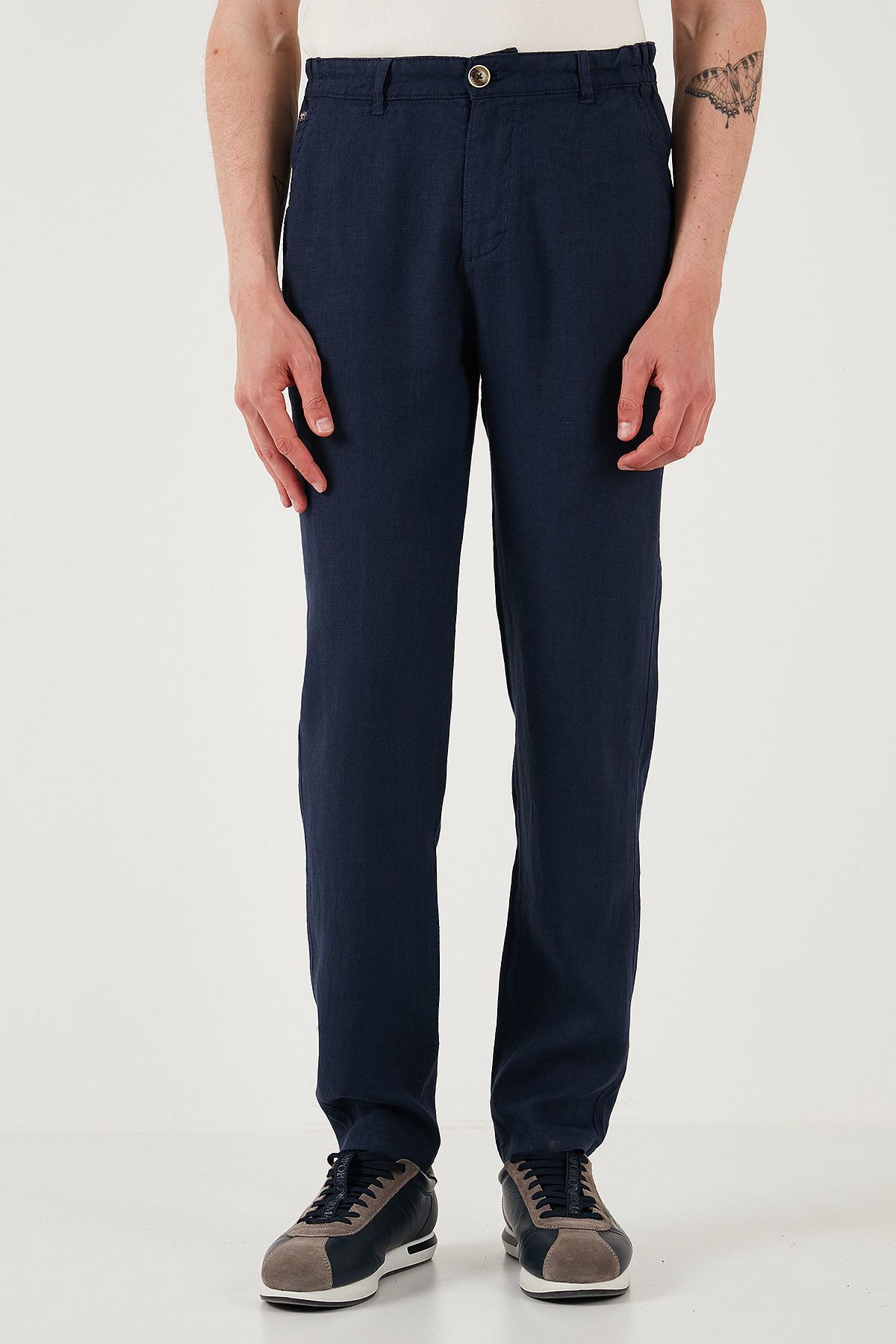 U.S. Polo Assn. U.S. Polo Carrot Fit Normal Bel Daralan Paça Keten Pantolon Erkek PANTOLON G081SZ0782106438