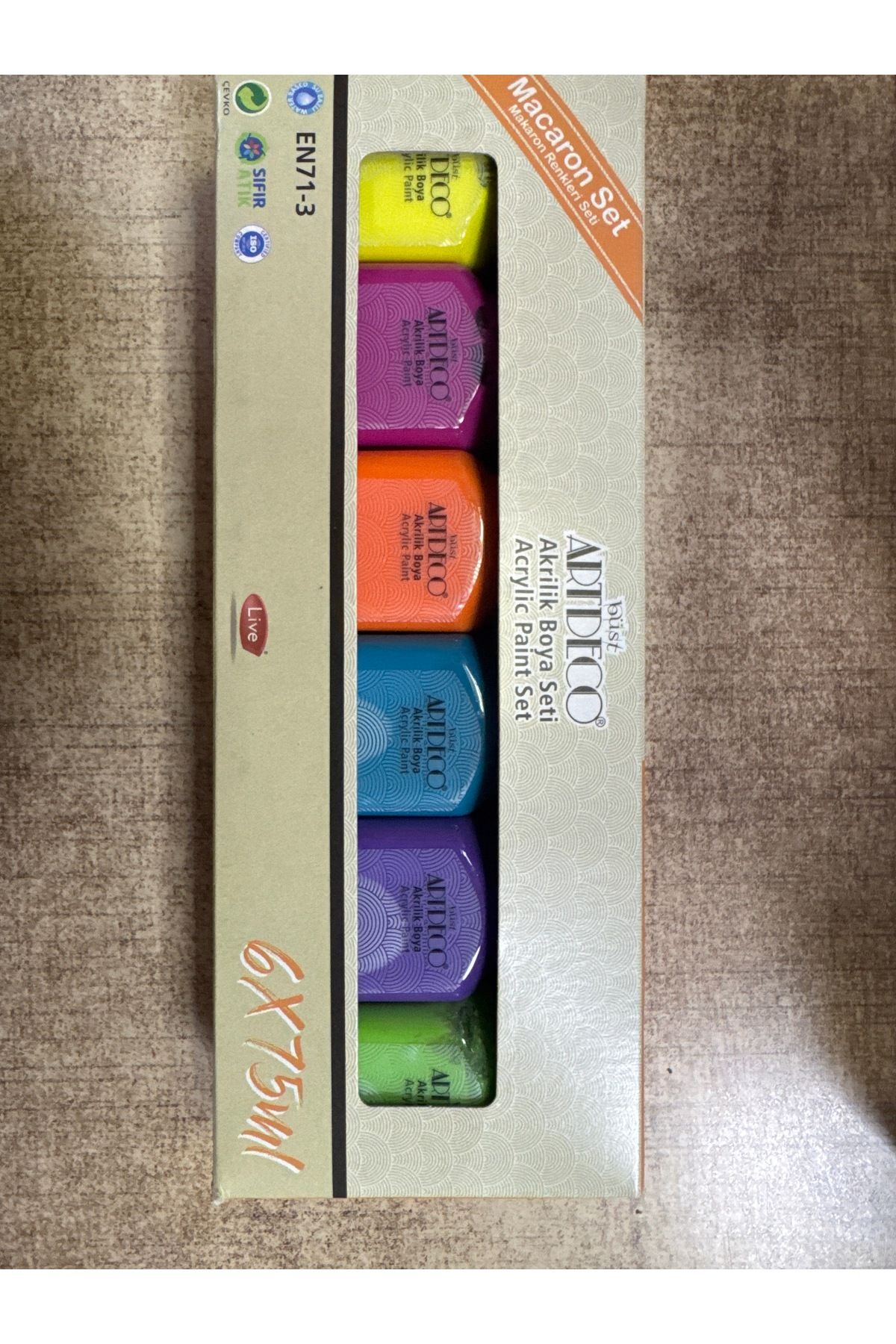 Artdeco macaron akrilik boya seti