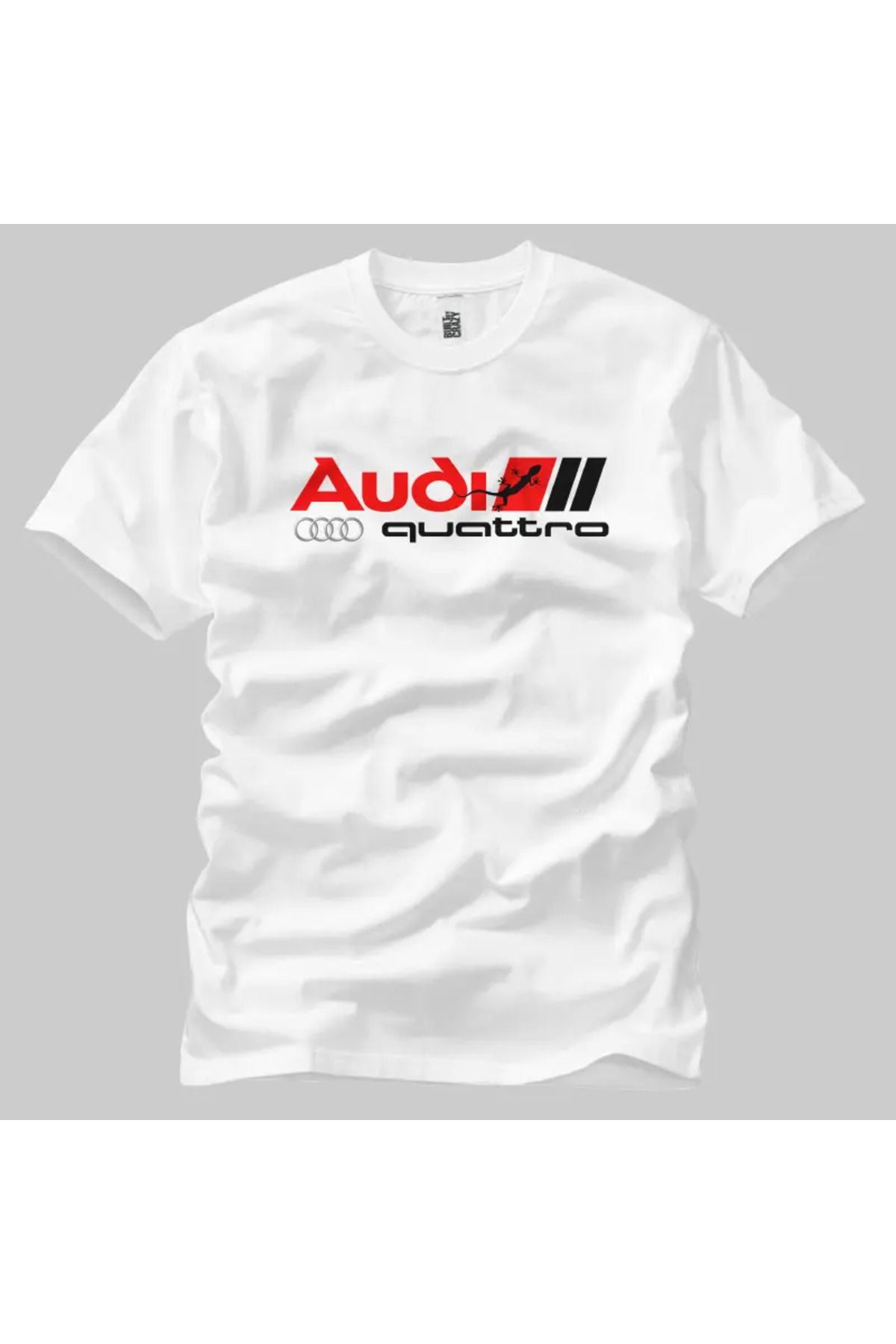 Built By Crazy Audi Quattro Sport Gekko Logo Unisex Tişört