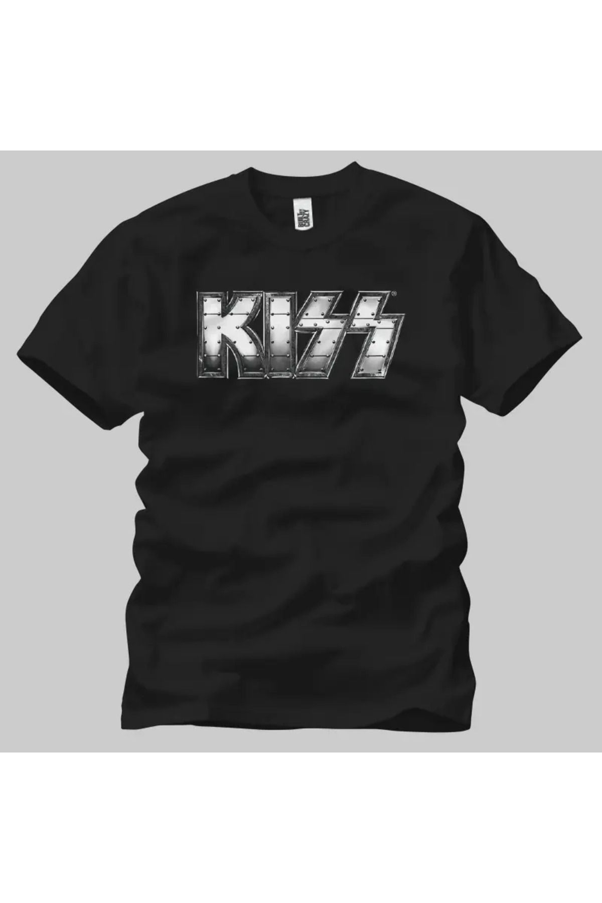 Built By Crazy Kiss Heavy Metal Logo Unisex Tişört