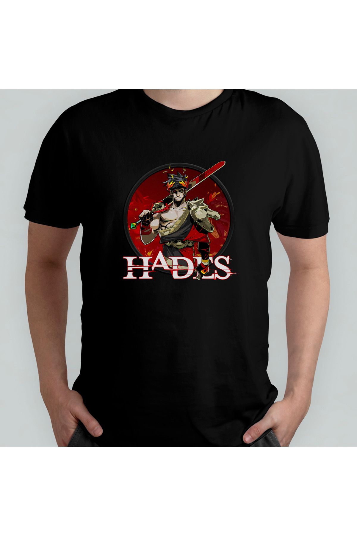 Pixxa Hades Unisex %100 Pamuklu Bisiklet Yaka T-Shirt