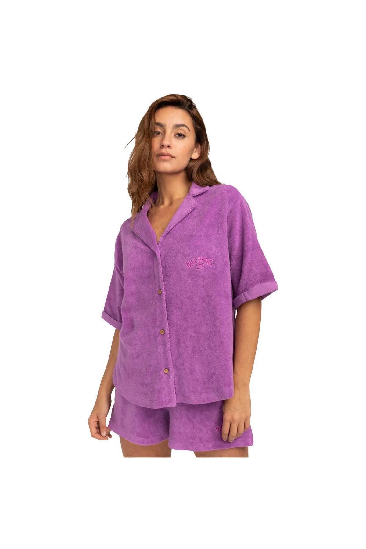 BİLLABONG EBJKT00102 White Sands Kadın Gömlek Mor
