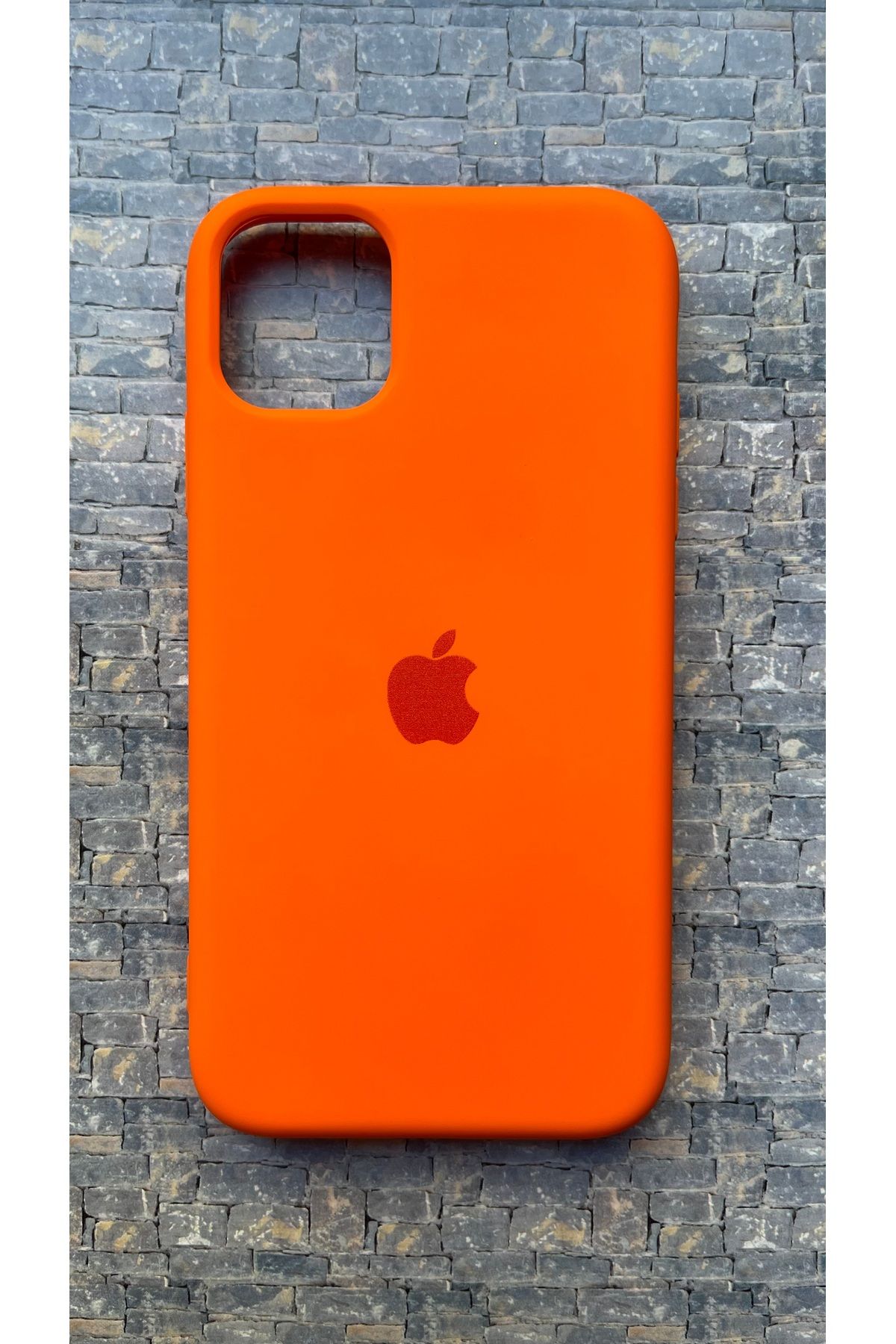 BCNCASE İphone 11 ProMaxLogolu Telefon Kılıfı Yumuşak Silikon Kauçuk İçi Kadife Ince Kılıf ÇizilmezDayanıklı
