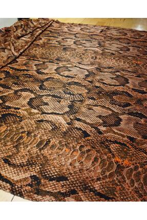 Kumaş Parça %100 Viskon Siyah Kahve Nar Çiçeği Renklerde En: 130 cm