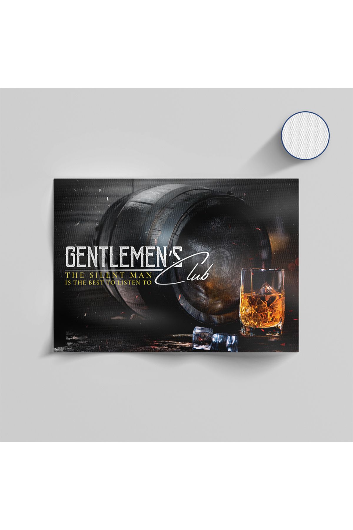 Yzc Store Viski Temalı Klasik Bar & Kulüp Tablosu | Gentlemen’s Club Kanvas Tablo