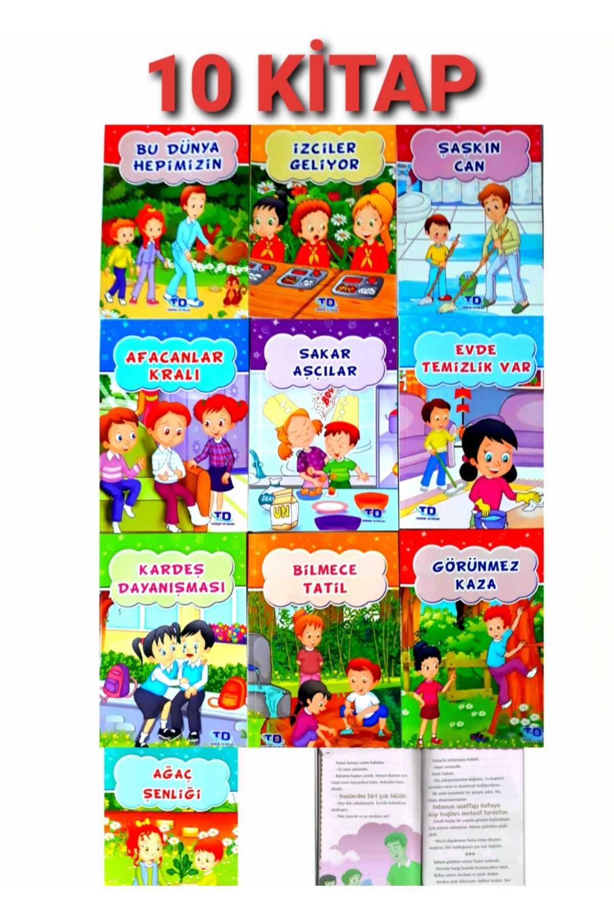 yuka yayıncılık 3 Sınıflar için Değerler Eğitimi 10 LU Hikaye Kitabı Seti EN 10 KİTAP HER BİRİ 48 SAYFA