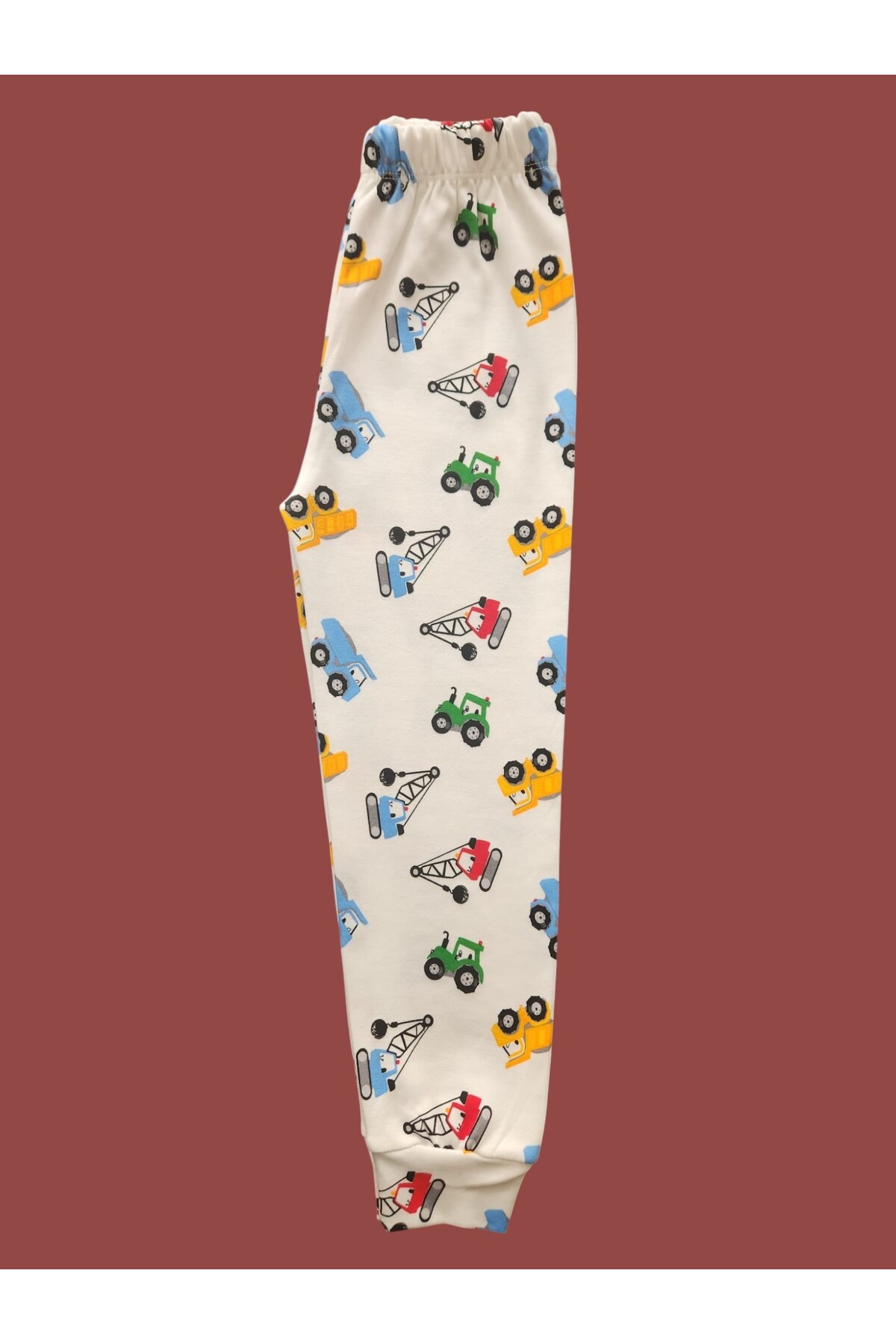 çamaşır bahçesi kendinize iyi bakın Uzun Kollu Desenli Çocuk Pijama Takım #baskılıçocukpijamatakım #çamaşırbahçesi #vinçdesenipijama fotoğrafı 4 (önizleme)