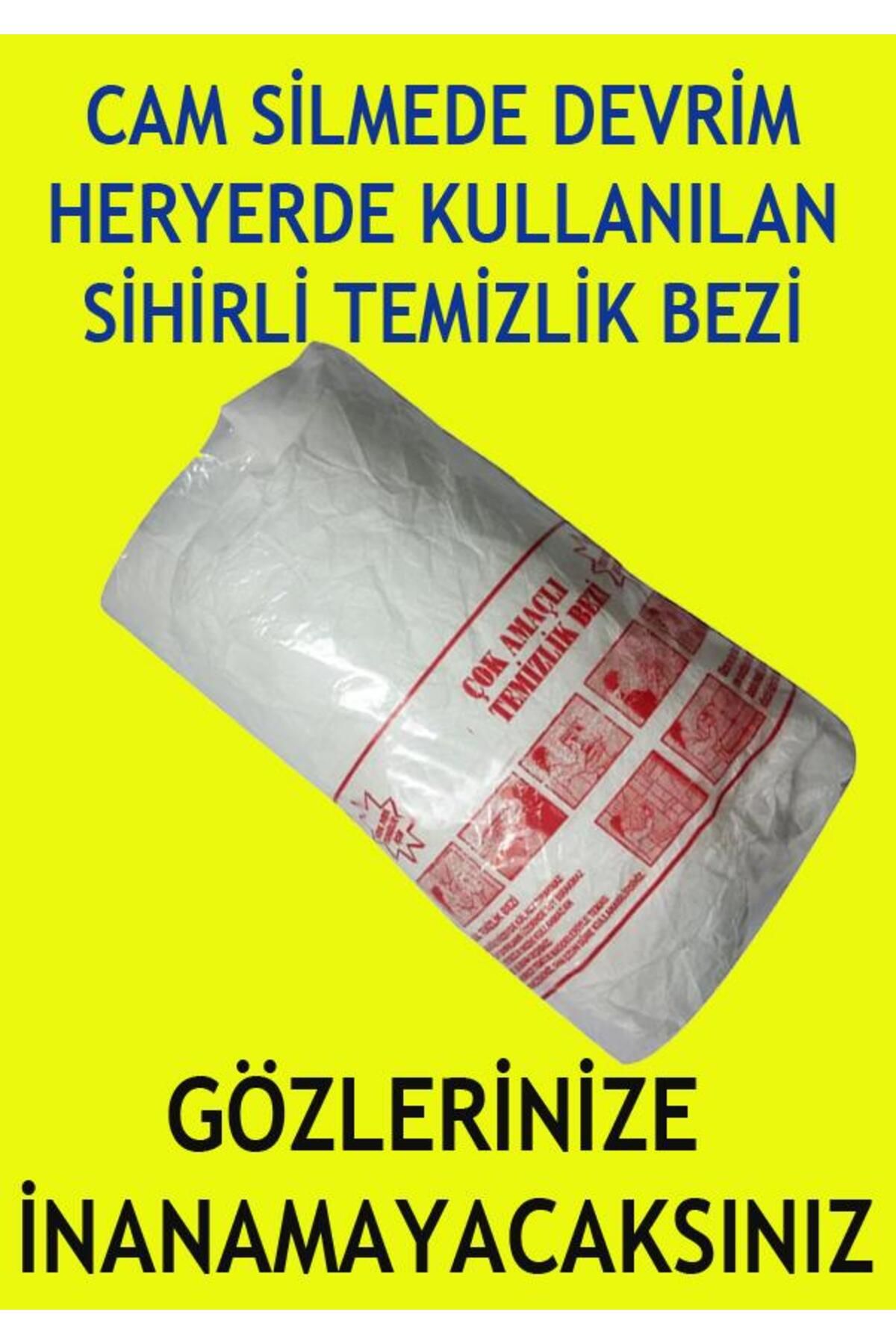 abnturk Çok Amaçlı Temizlik Bezi Efsane Cam Silici Paket içinde 2 Adet Micro Sihirli Temizlik Bezi Beyaz