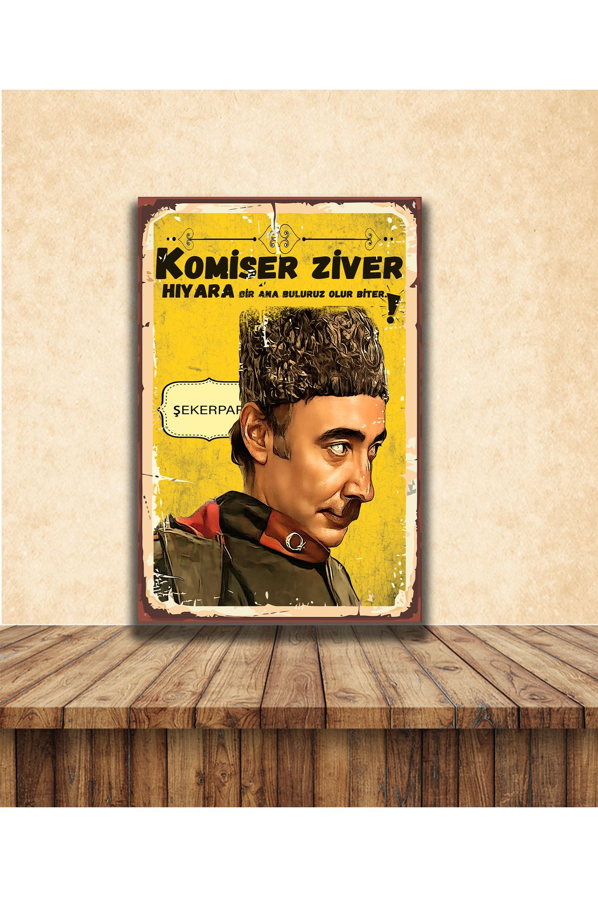 TAKIFİX Şener Şen Temalı 20 x 30 CM MDF Tablo