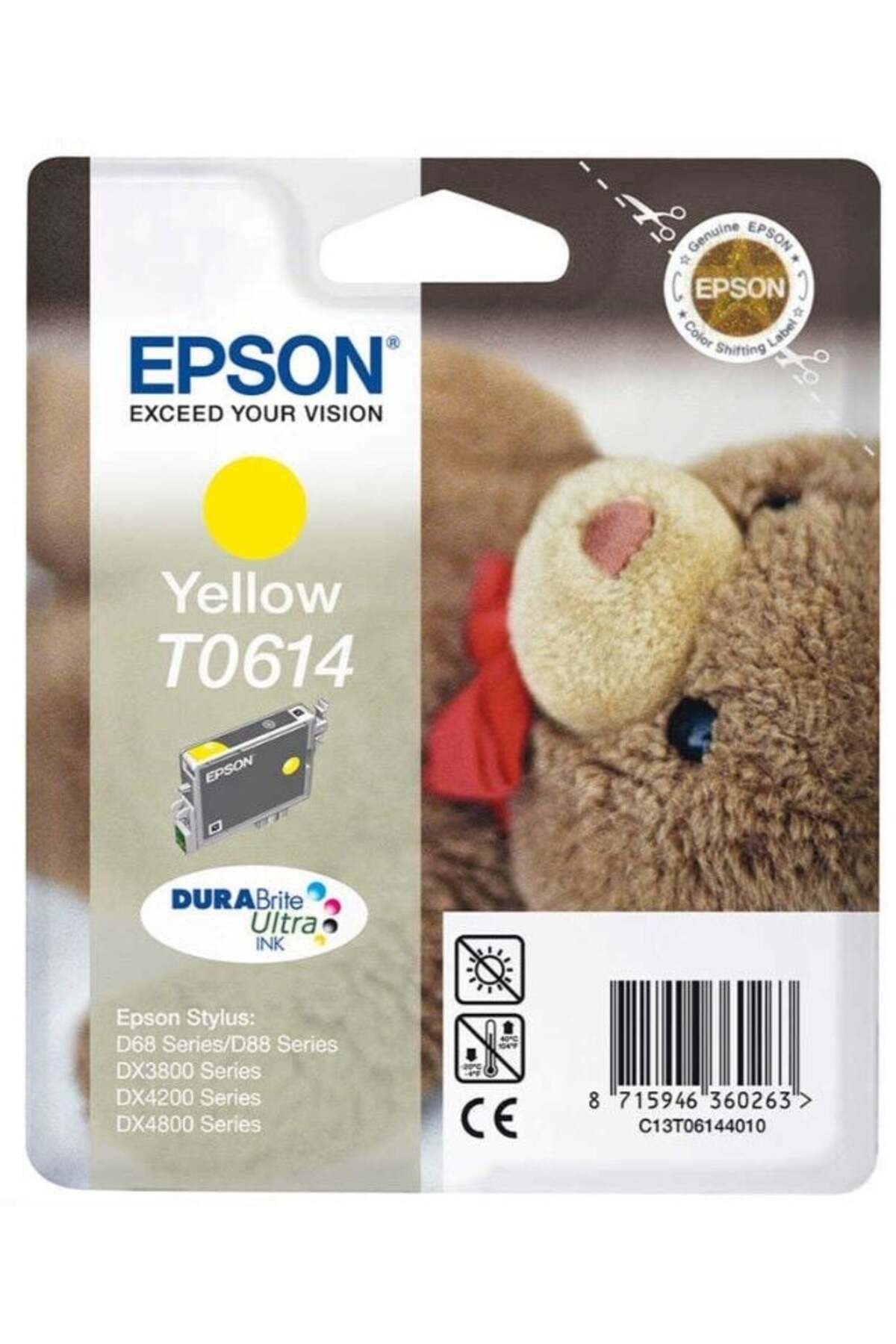 HP Epson T0614-C13T06144020 Sarı Orijinal Kartuş