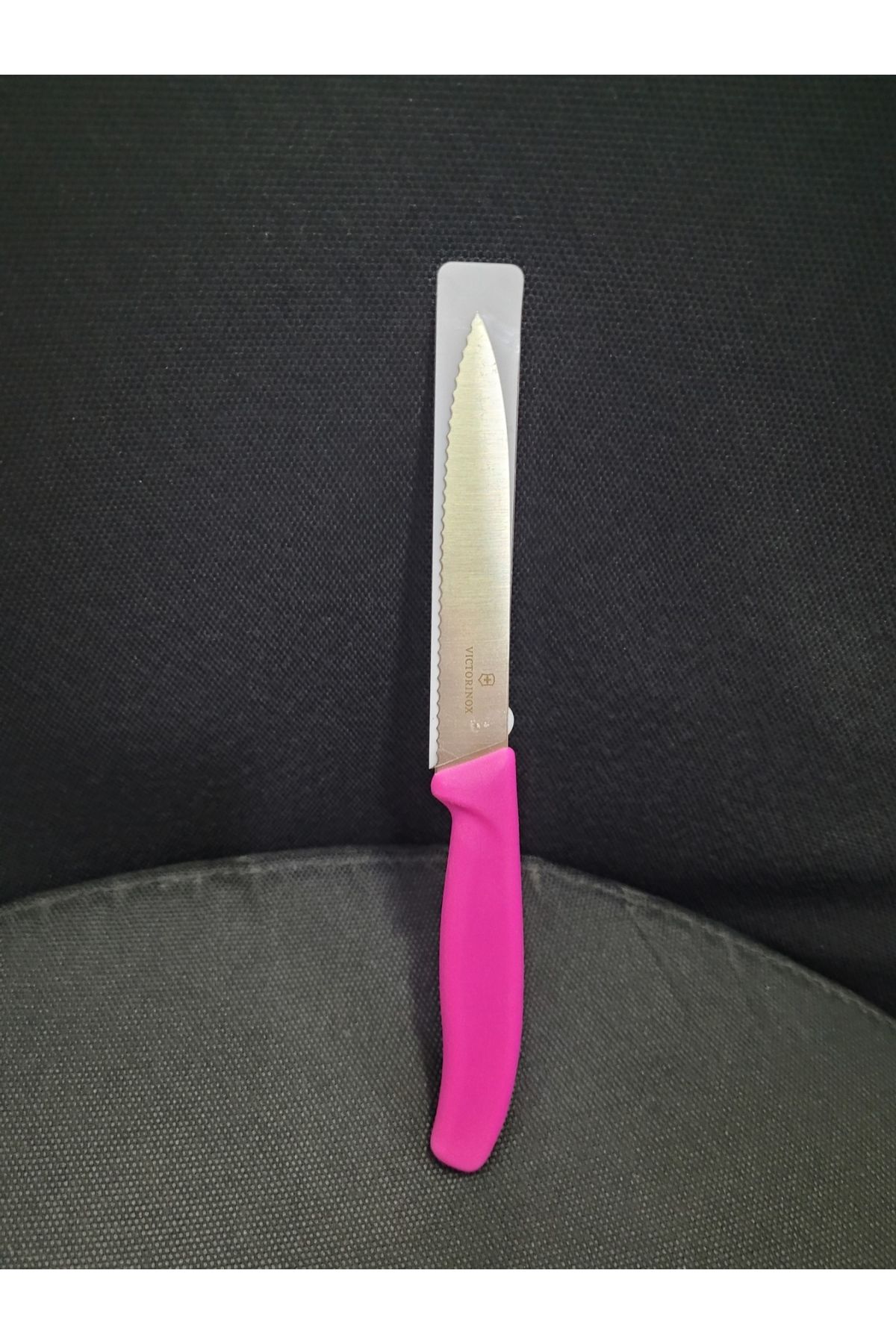 esdekor İsviçre Büyük Bıçak Mutfak SwissClassic 10cm Tırtıklı Soyma Bıçağı Pembe
