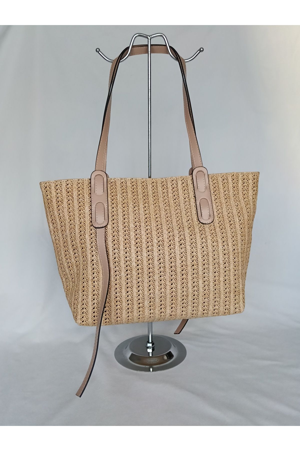 SheBella Bags & Shoes Kadın Özel Hasır Model Büyük Omuz Çantası