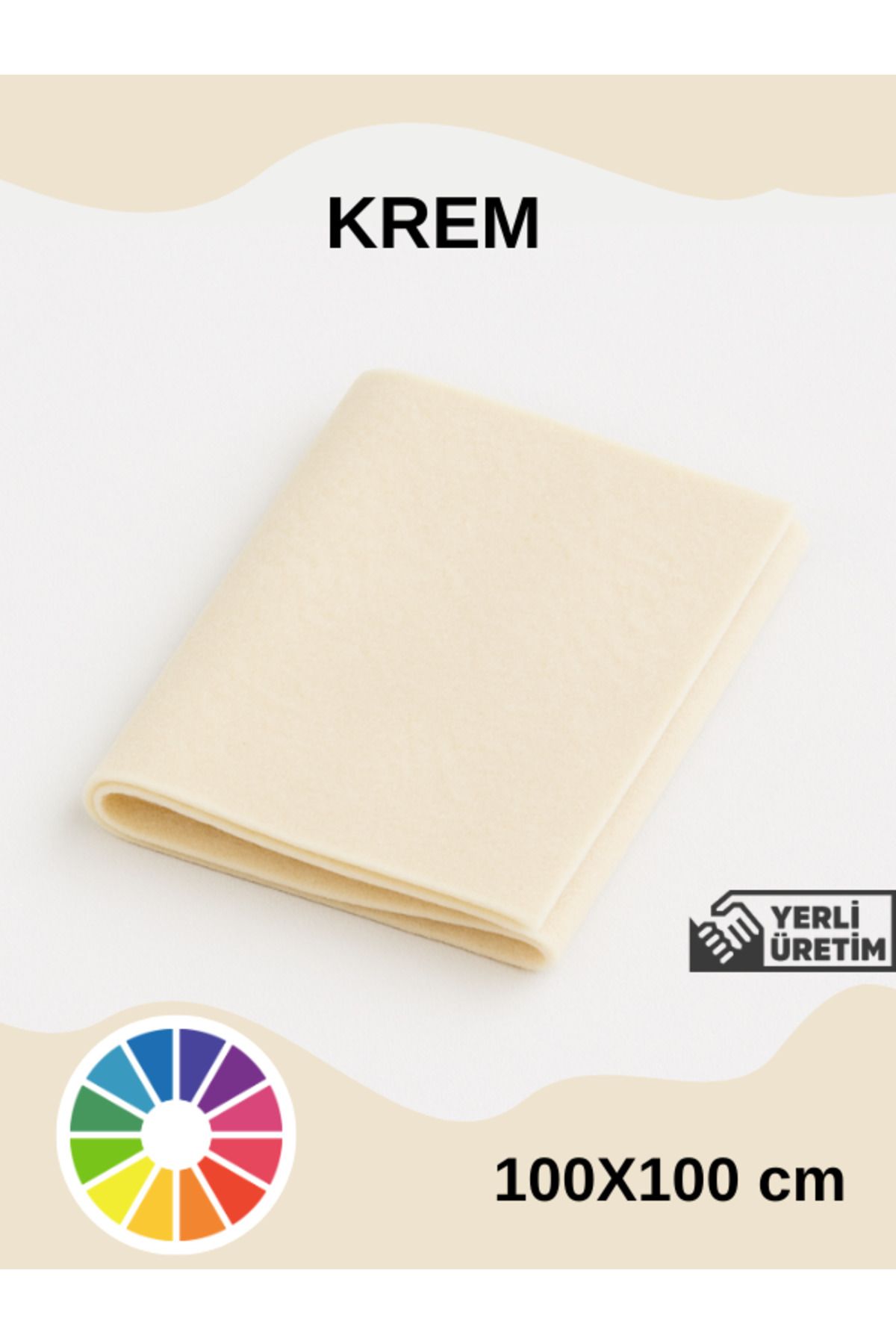 EUROLUXE Metrelik Ince Keçe Kumaş Keçe 1 Mm Aktivite Keçesi Renkli Keçe El İşi Keçesi 1 Metre (100CmX100cm)