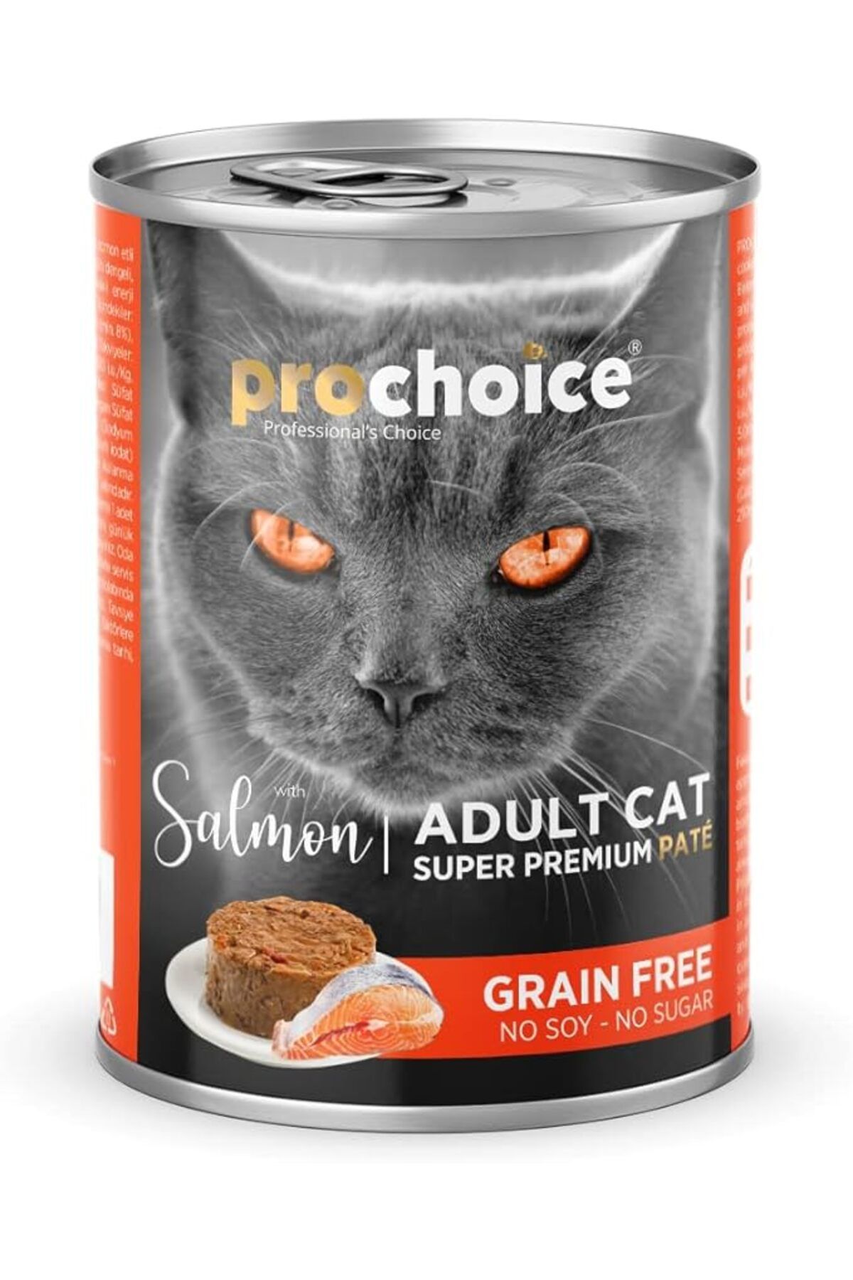 Furlo Prochoice Yetişkin Kediler İçin, Tahılsız, Somon Balıklı Ezme, 400 g x 12 Adet