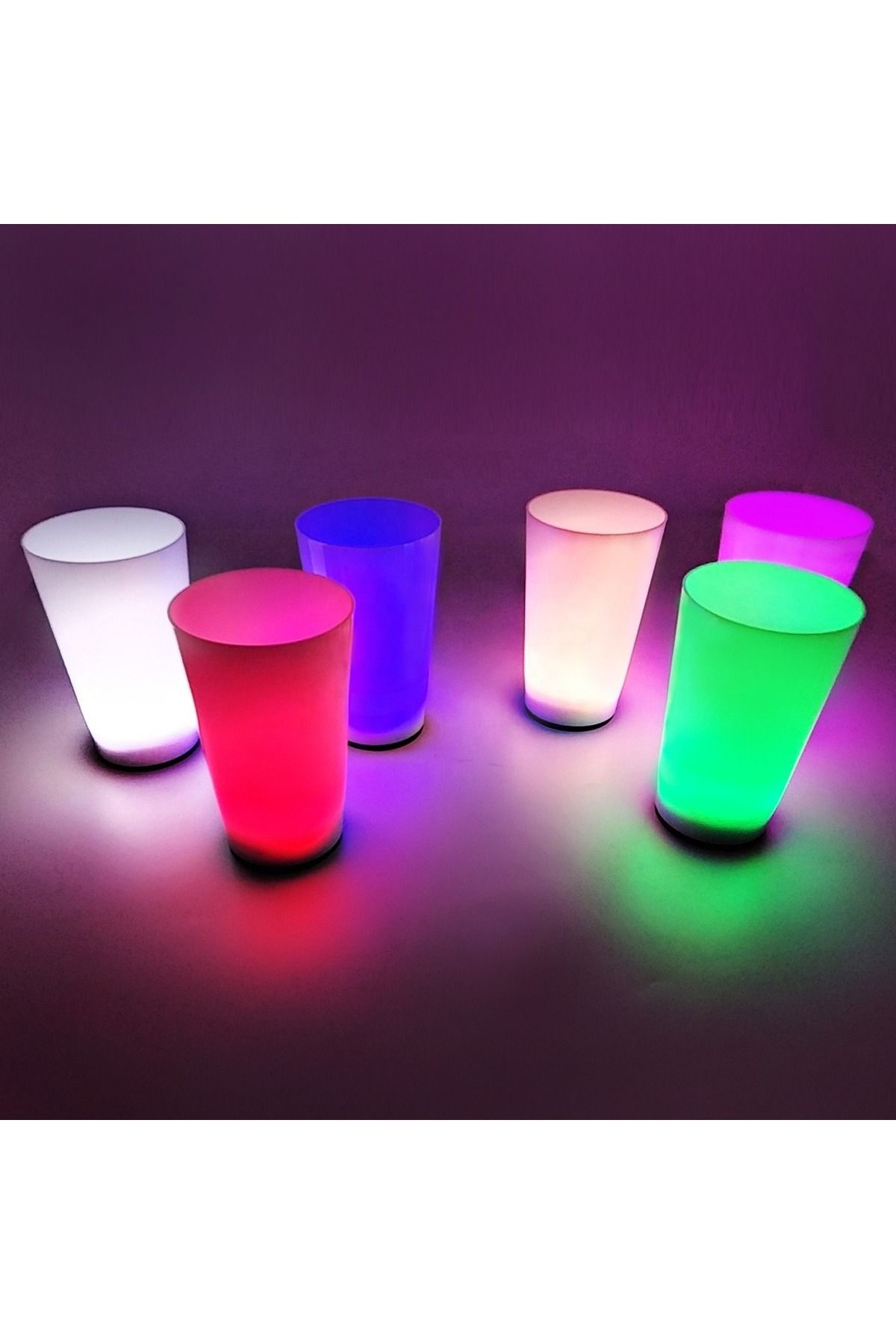 Avantaj Kapıda ® Glow Partisi Bardakları 6 Renk 6 Adet 1.5 oz 4.5 x 6.5 cm (Parti Temalı)
