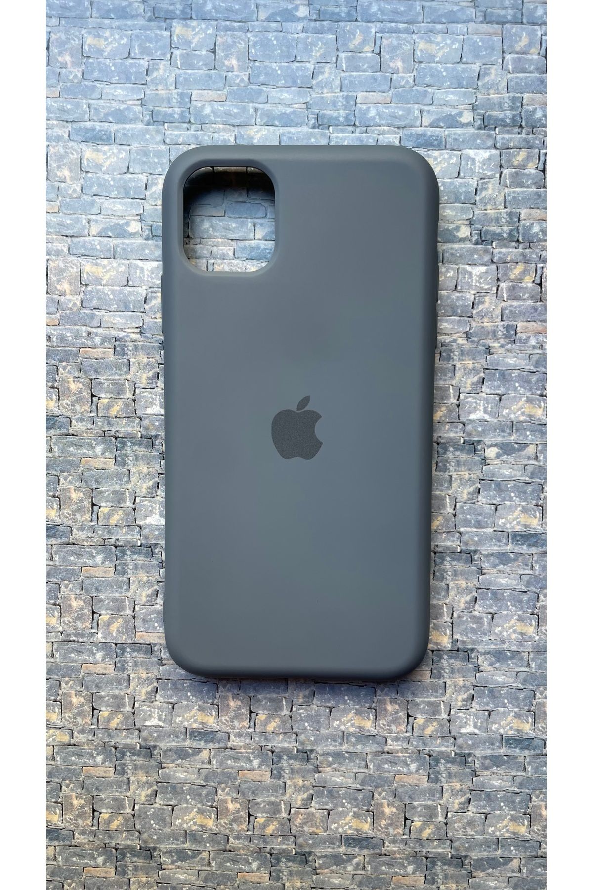 BCNCASE İphone12PROMAX Logolu Telefon Kılıfı Yumuşak Silikon Kauçuk İçi Kadife Ince Kılıf ÇizilmezDayanıklı
