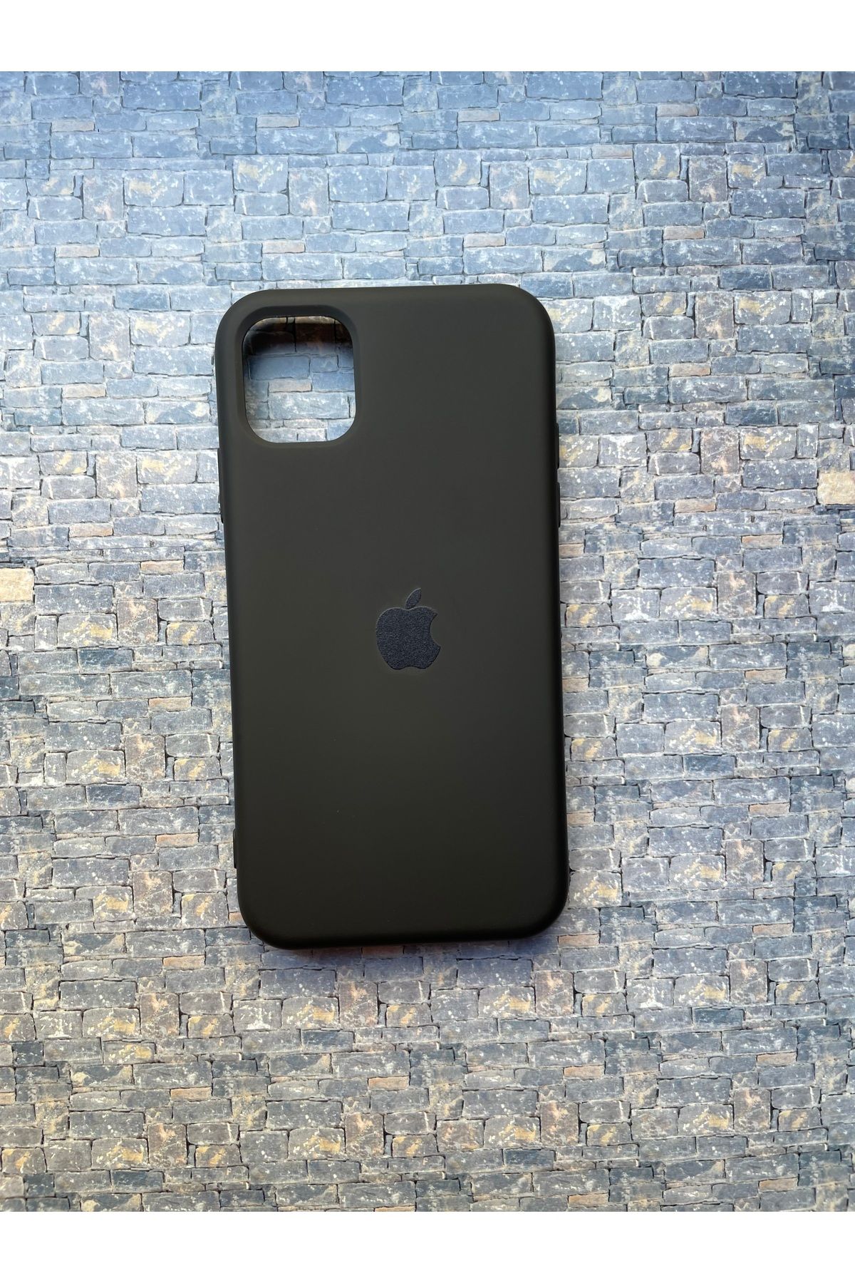BCNCASE İphone12PROMAX Logolu Telefon Kılıfı Yumuşak Silikon Kauçuk İçi Kadife Ince Kılıf ÇizilmezDayanıklı