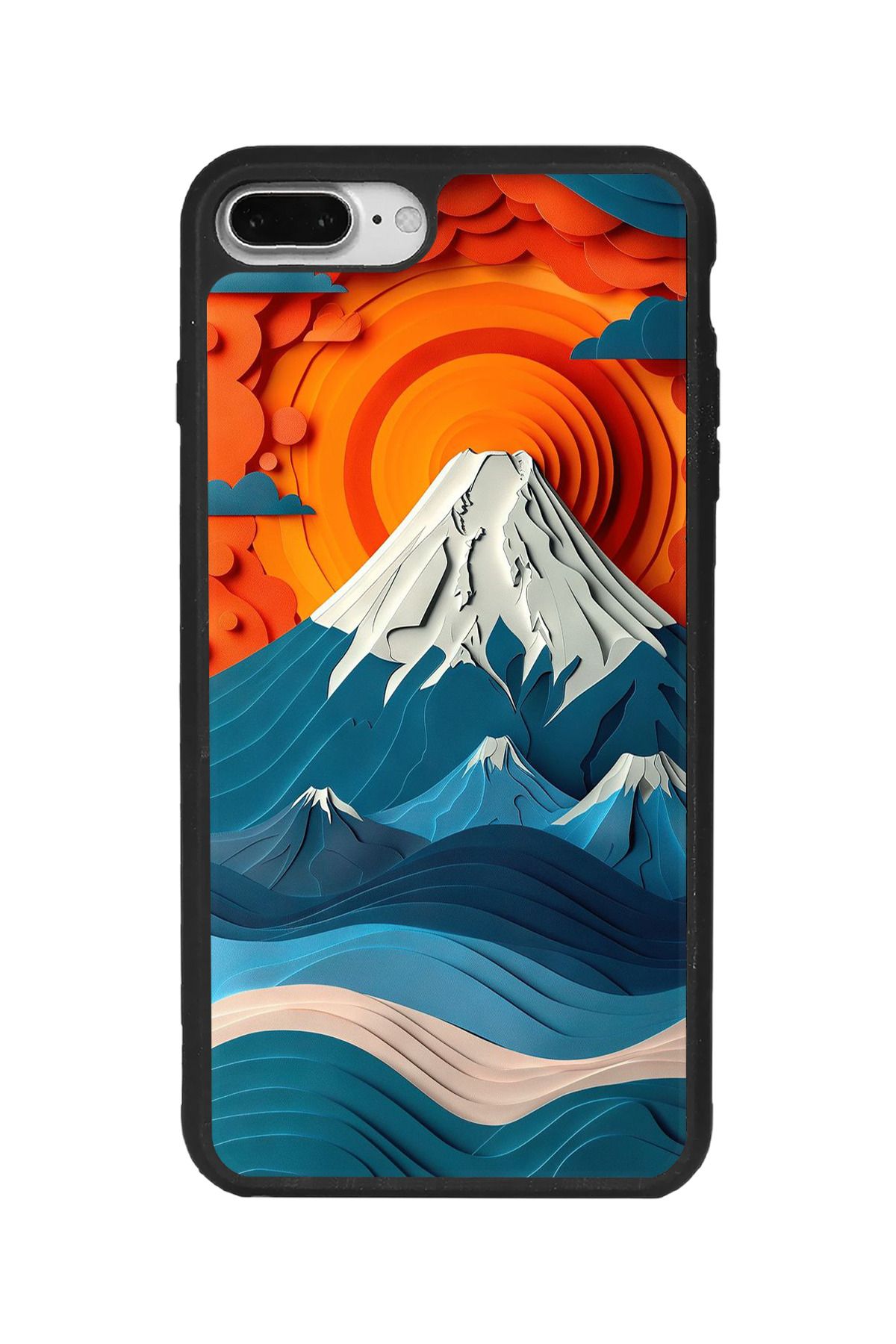 BGAKSESUAR iPhone 7 Plus Uyumlu Mat Kılıf – Yumuşak Silikon, Koruyucu, Şok Emici Kapak