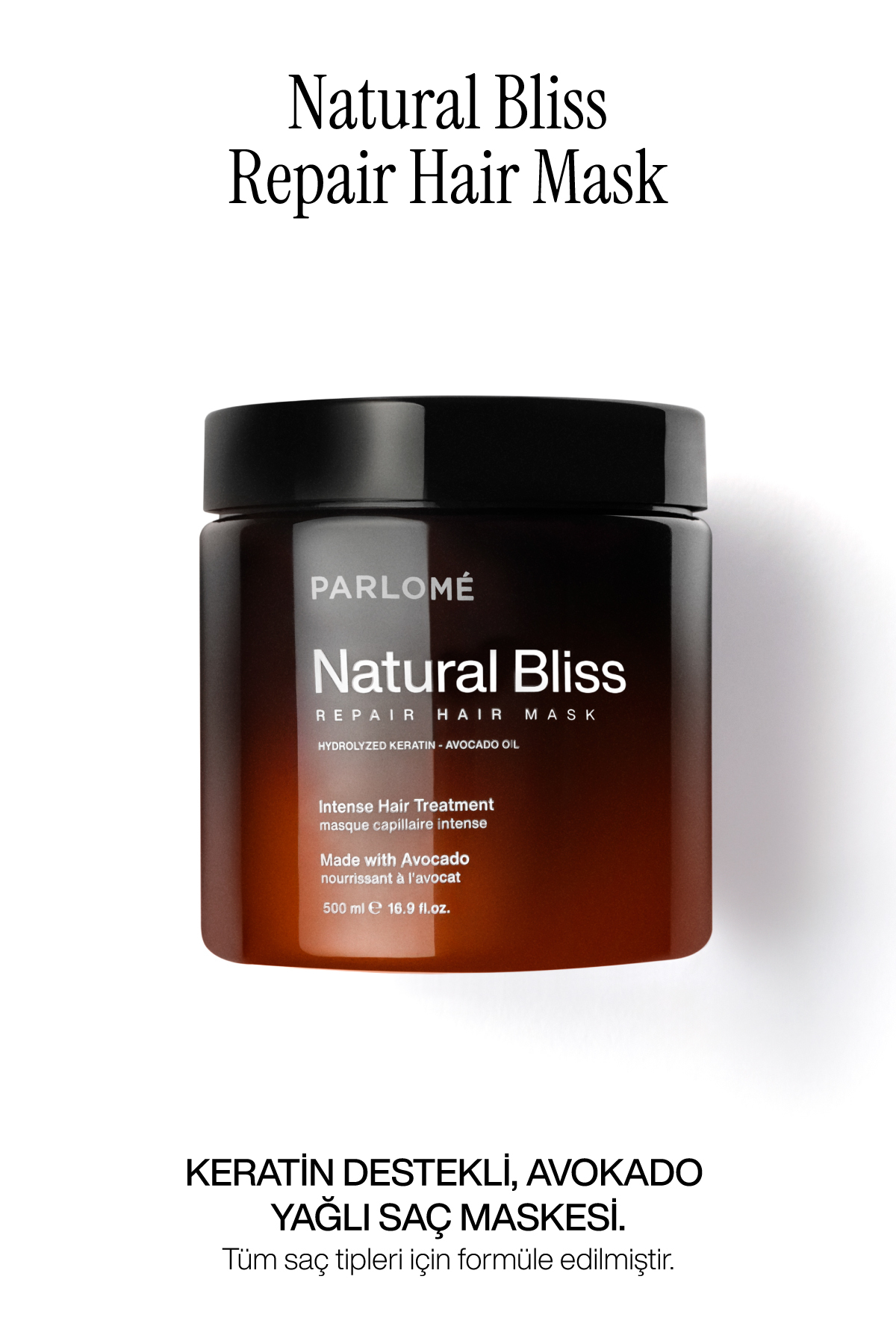 Parlome Repair Hair Mask 500 ml – Avokado & Keratin Içerikli Yoğun Bakım Saç Maskesi — PAR0004