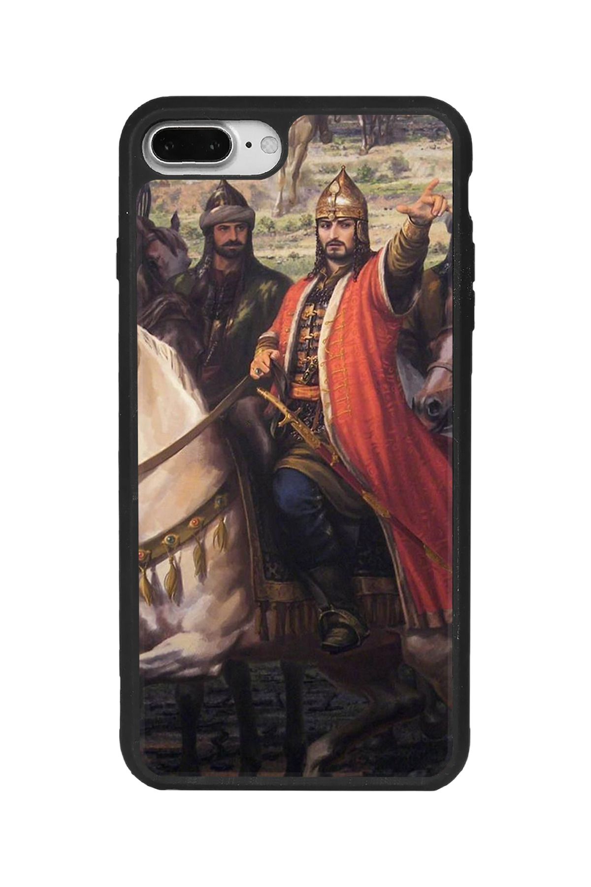 BGAKSESUAR iPhone 7 Plus Uyumlu Mat Siyah Kılıf – Yumuşak Silikon, Koruyucu, Şok Emici Kapak