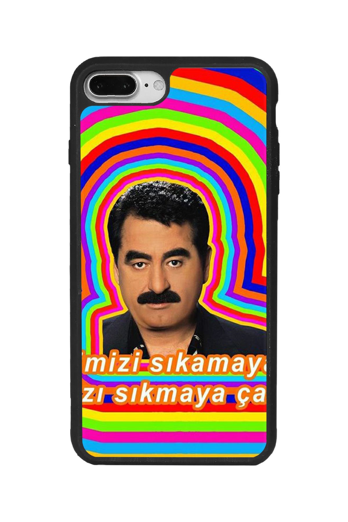 BGAKSESUAR iPhone 8 Plus Uyumlu Mat Siyah Kılıf – Yumuşak Silikon, Koruyucu, Şok Emici Kapak
