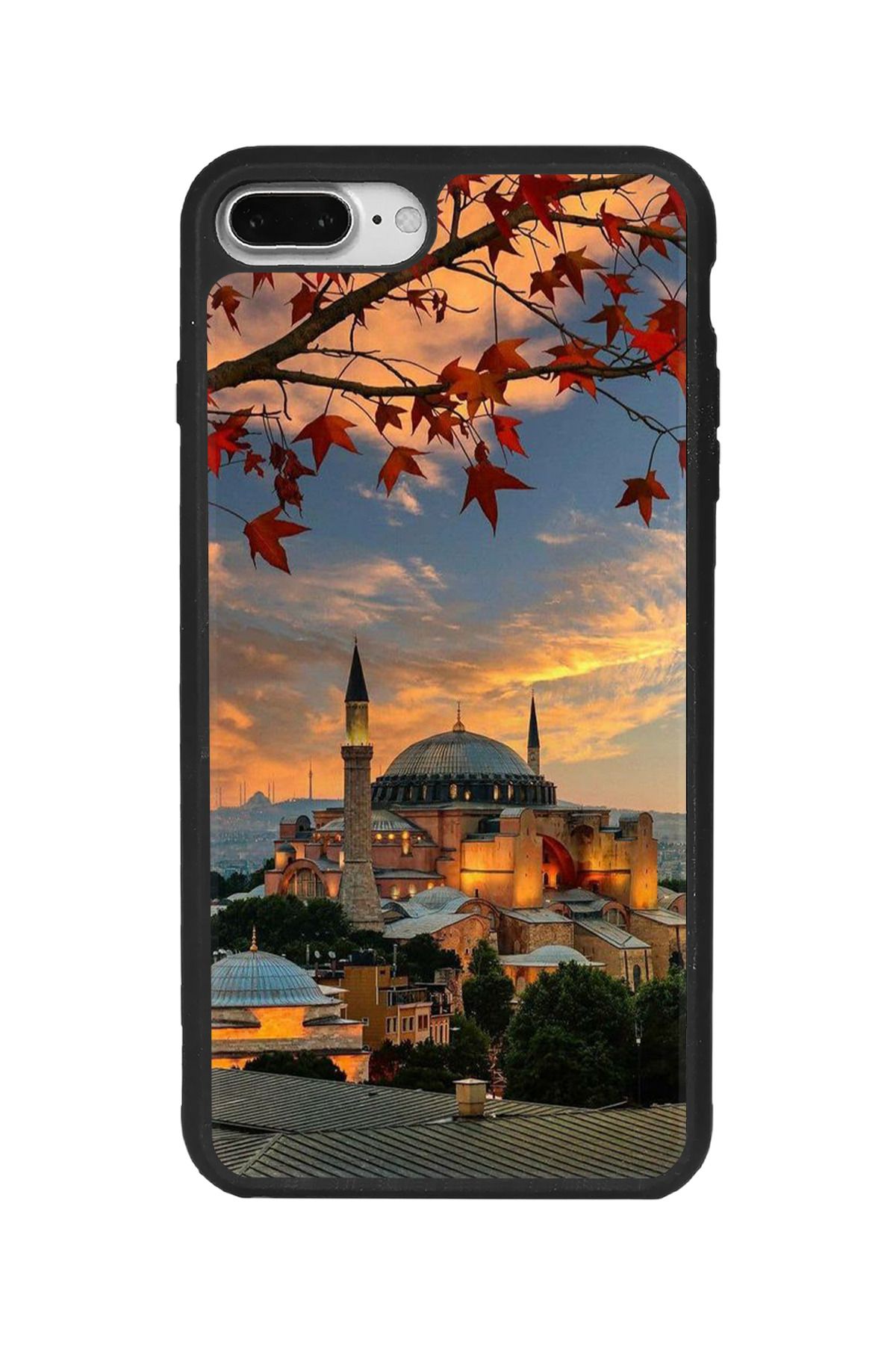 BGAKSESUAR iPhone 7 Plus Uyumlu Mat Siyah Kılıf – Yumuşak Silikon, Koruyucu, Şok Emici Kapak