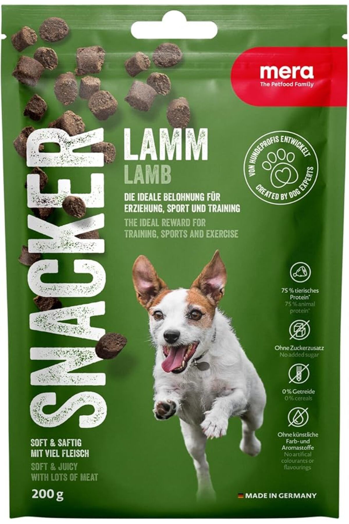 Orqinel MERA Snacker Kuzulu Yumuşak Köpek Ödül Maması 200 Gram