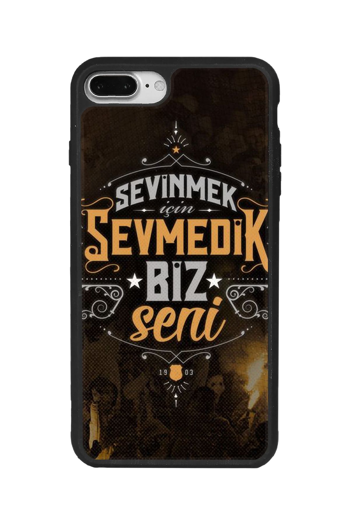 BGAKSESUAR iPhone 8 Plus Uyumlu Mat Siyah Kılıf – Yumuşak Silikon, Koruyucu, Şok Emici Kapak