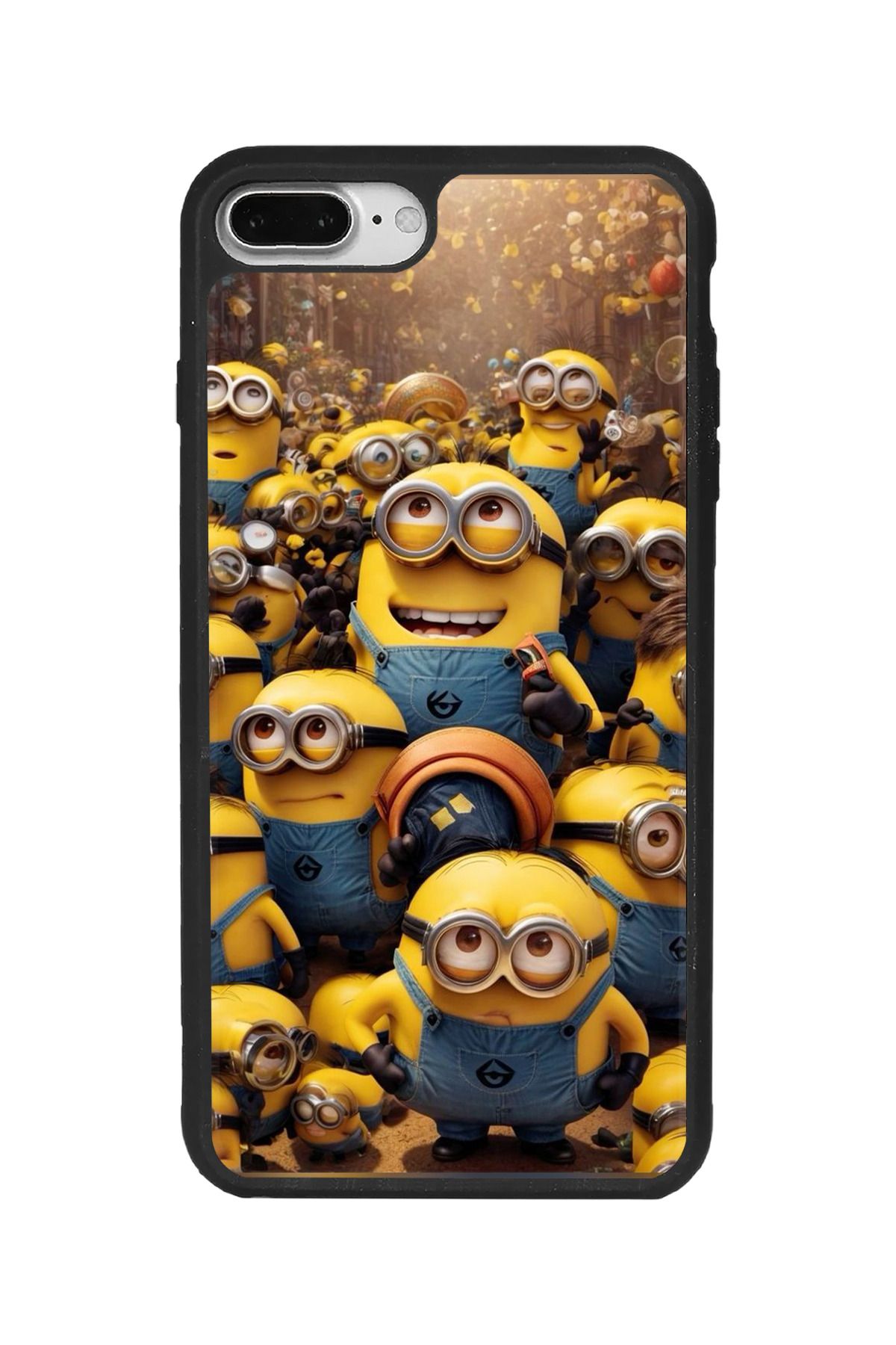 BGAKSESUAR iPhone 7 Plus Uyumlu Mat Siyah Kılıf – Yumuşak Silikon, Koruyucu, Şok Emici Kapak