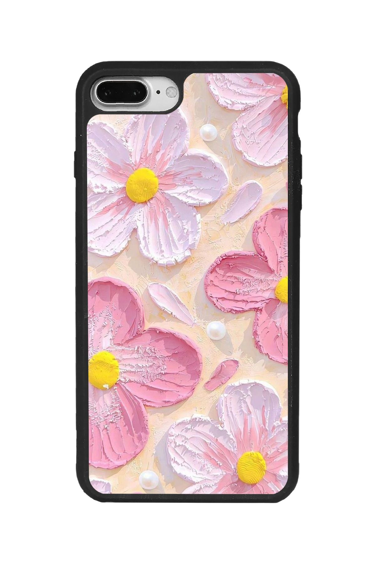 BGAKSESUAR iPhone 7 Plus Uyumlu Mat Siyah Kılıf – Yumuşak Silikon, Koruyucu, Şok Emici Kapak